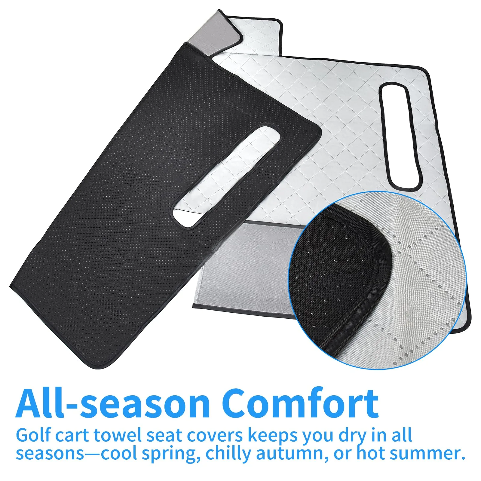 HEOHOU Golf Cart Front Seat Cover for Club Car, E-Z-GO & Yamaha image 2