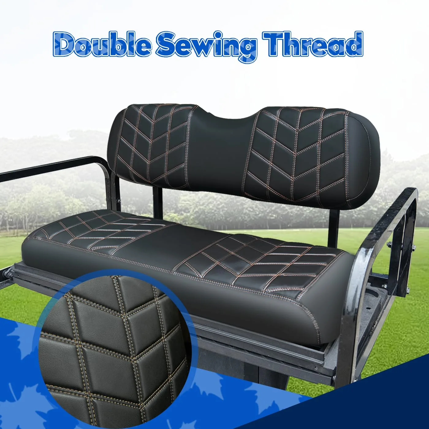 PZWLI PZW-011BB E-Z-GO TXT/RXV Seat Cover Kit image 4