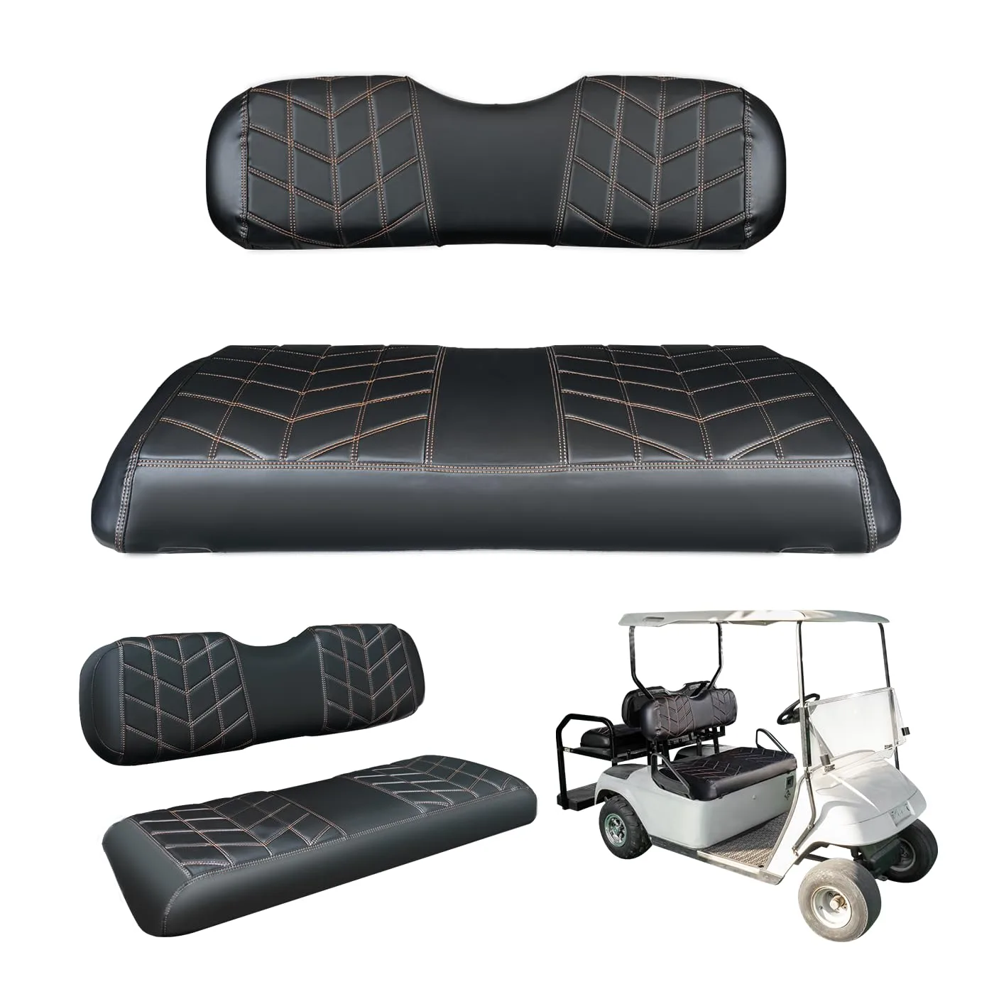PZWLI PZW-011BB E-Z-GO TXT/RXV Seat Cover Kit