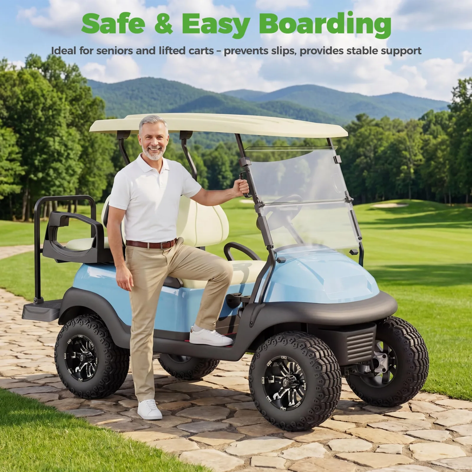 10L0L Golf Cart Grab Handles for E-Z-GO, Club Car & Yamaha image 3