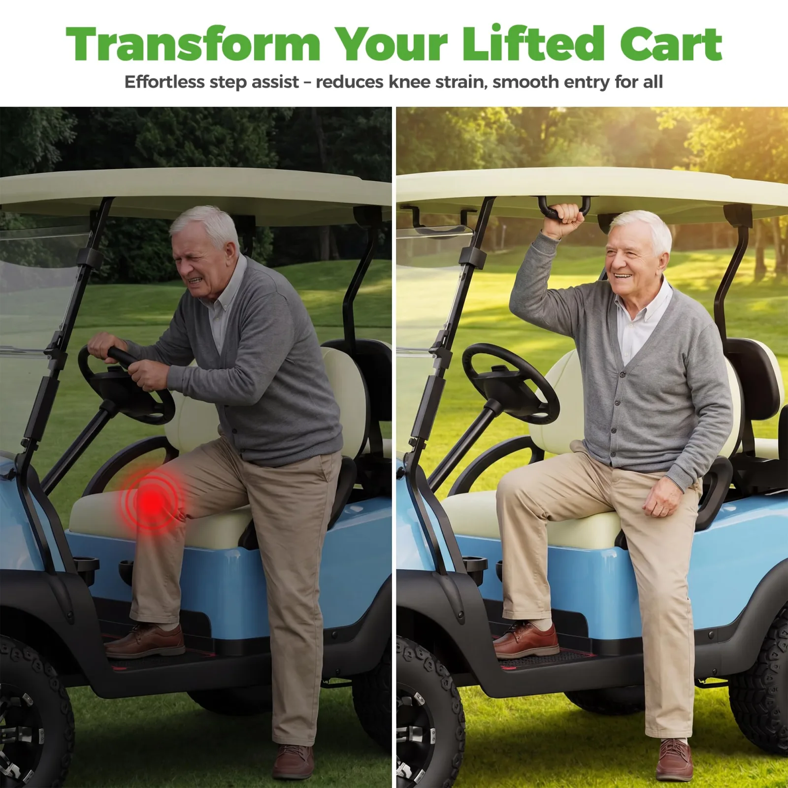 10L0L Golf Cart Grab Handles for E-Z-GO, Club Car & Yamaha image 4
