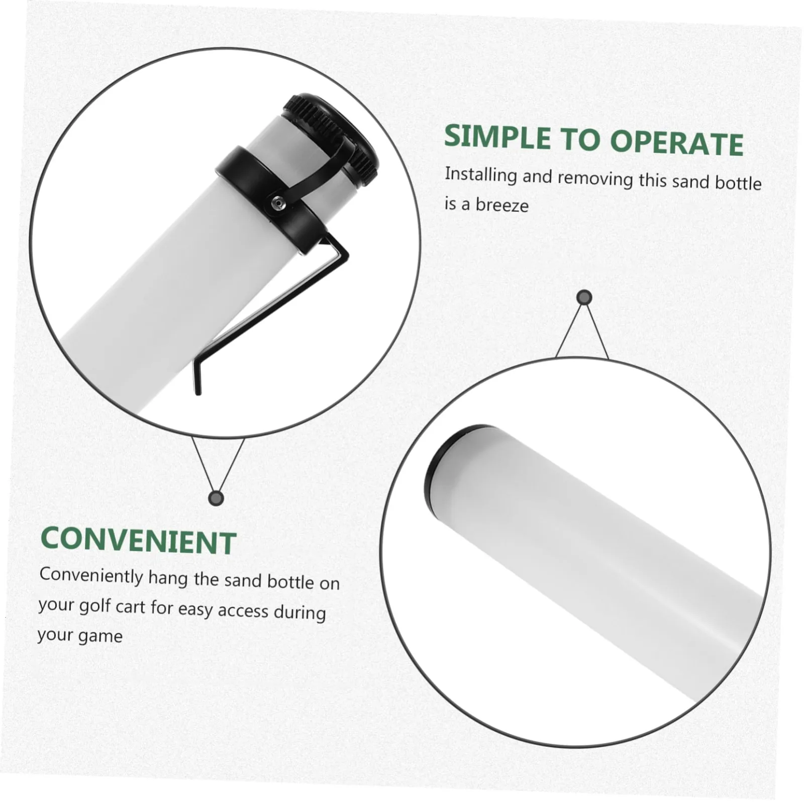 Yardwe Golf Cart Sand Bottle for Divot Repair image 2