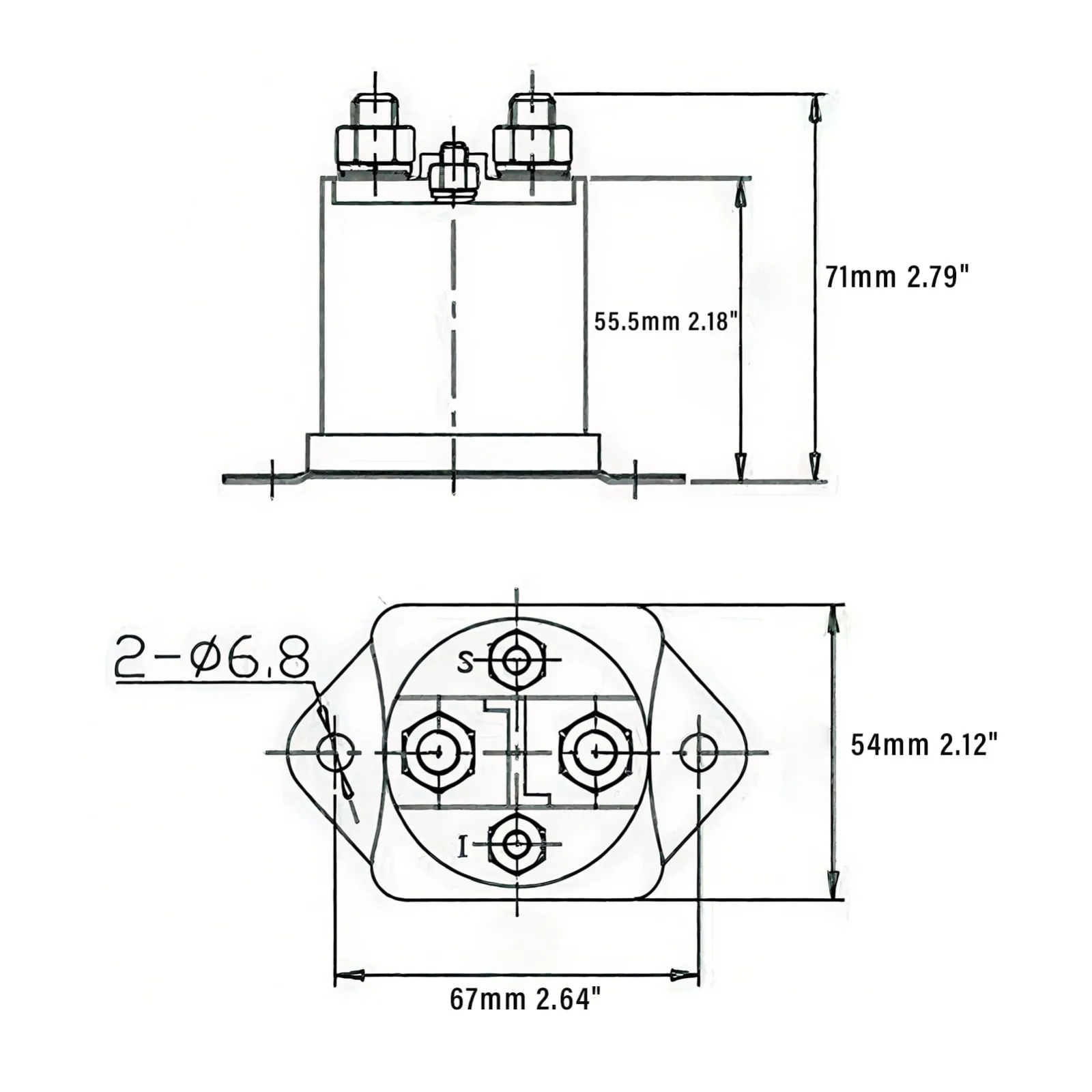 JTAREA SS12 12V Starter Solenoid for Club Car Golf Carts image 2