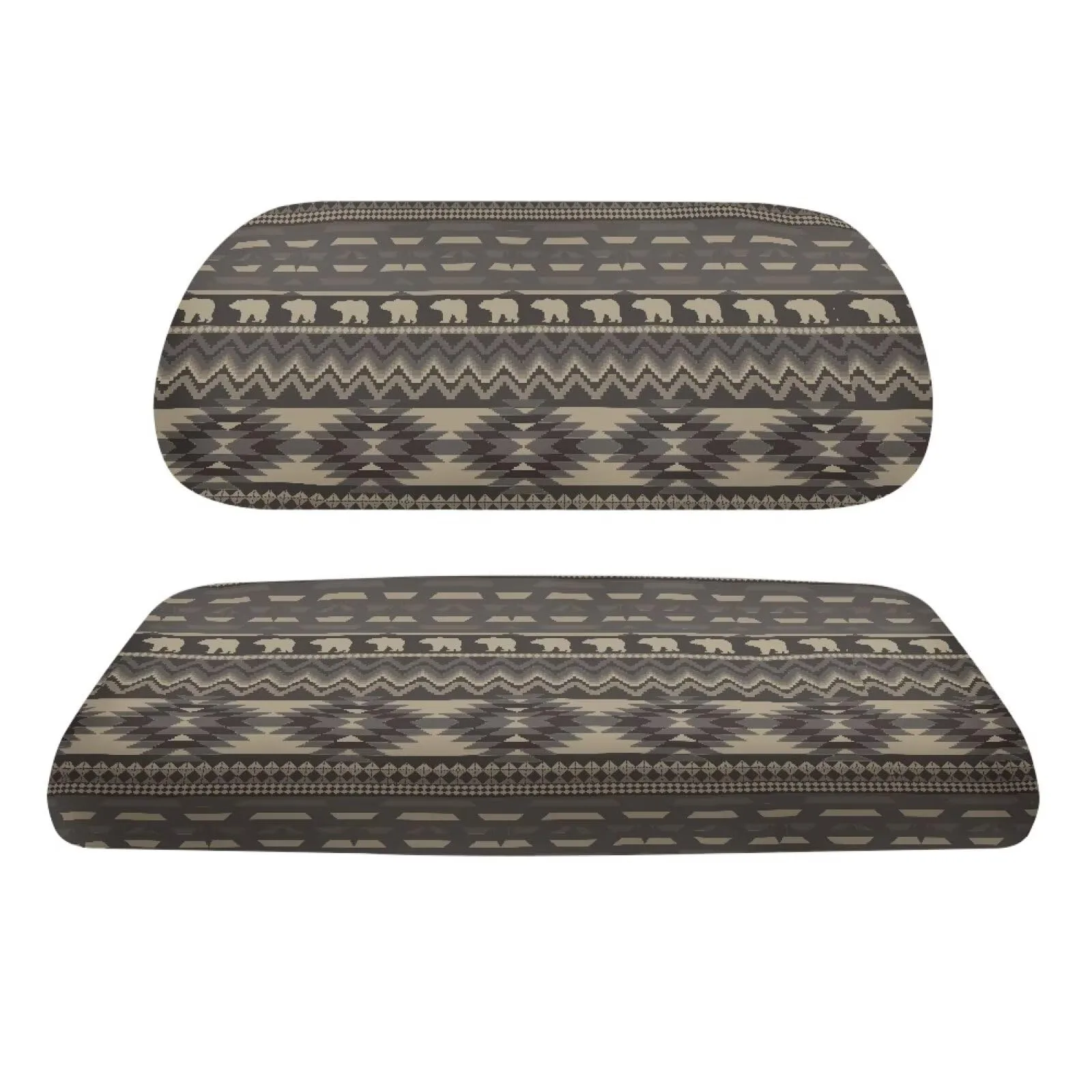 TOADDMOS Navajo Aztec Bear Golf Cart Seat Covers