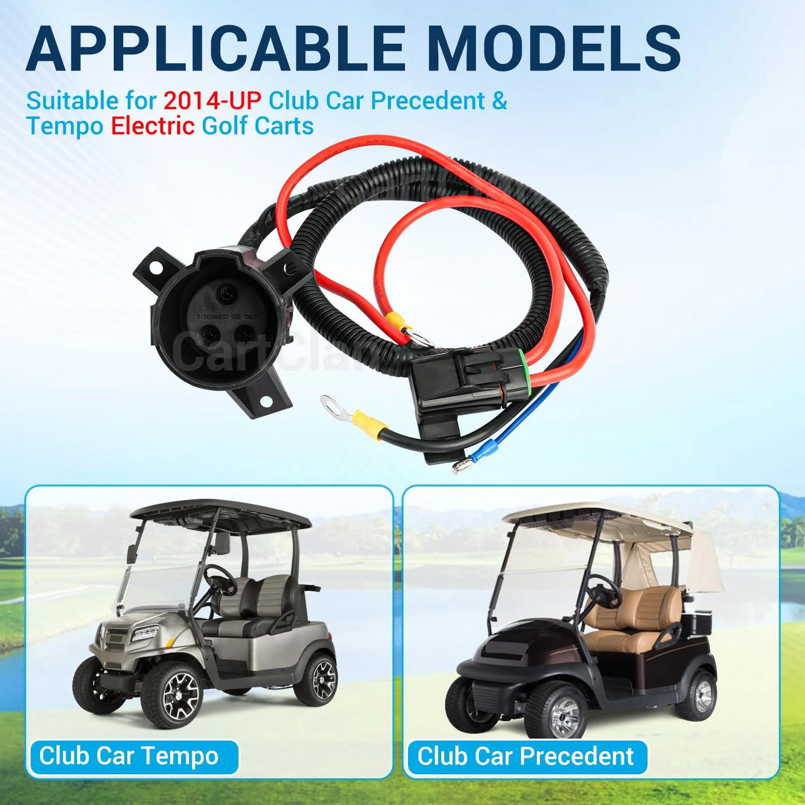 CartClan Charger Receptacle for Club Car Precedent/Tempo image 2