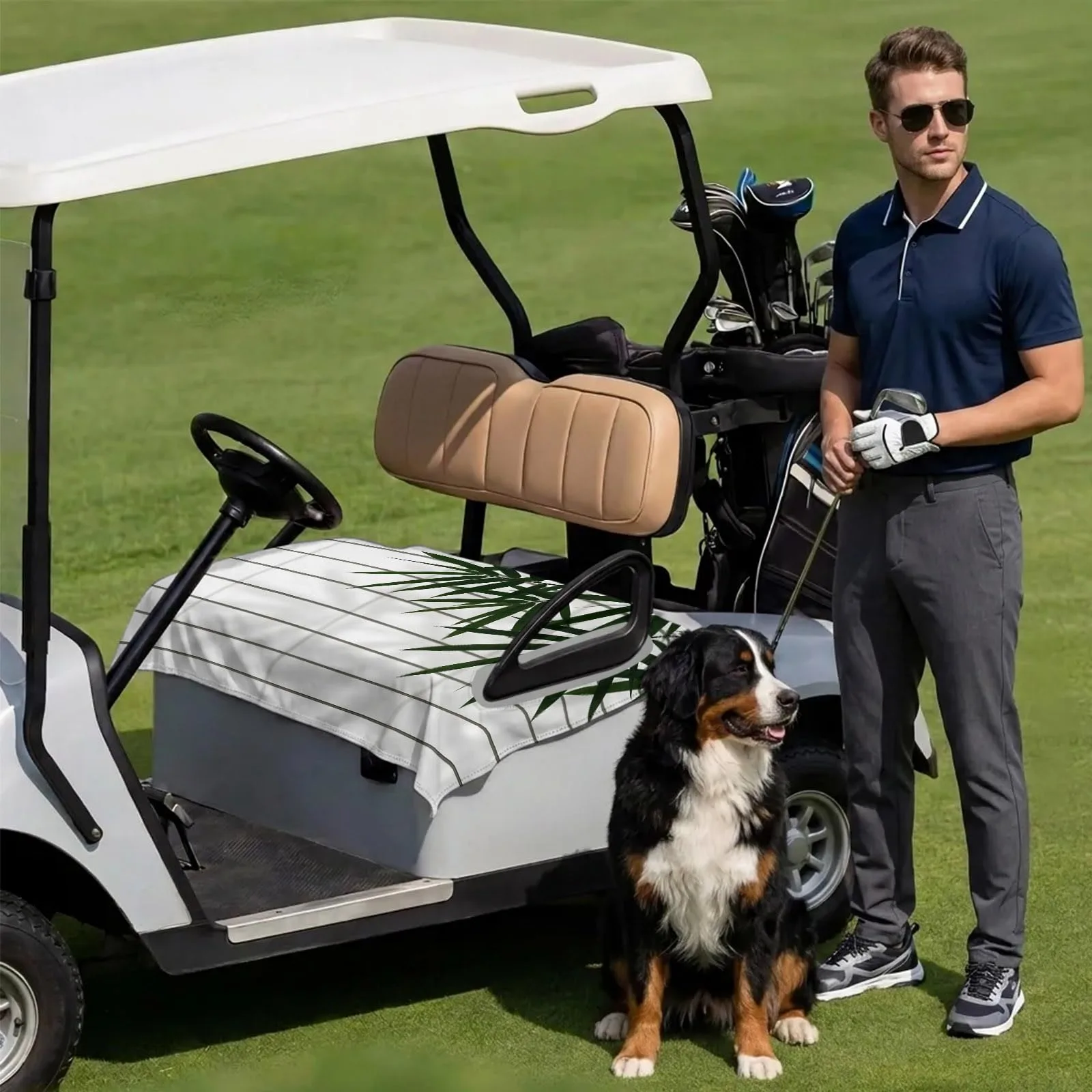 DecorLovee Golf Cart Seat Cover 51 x 31 Inch image 3