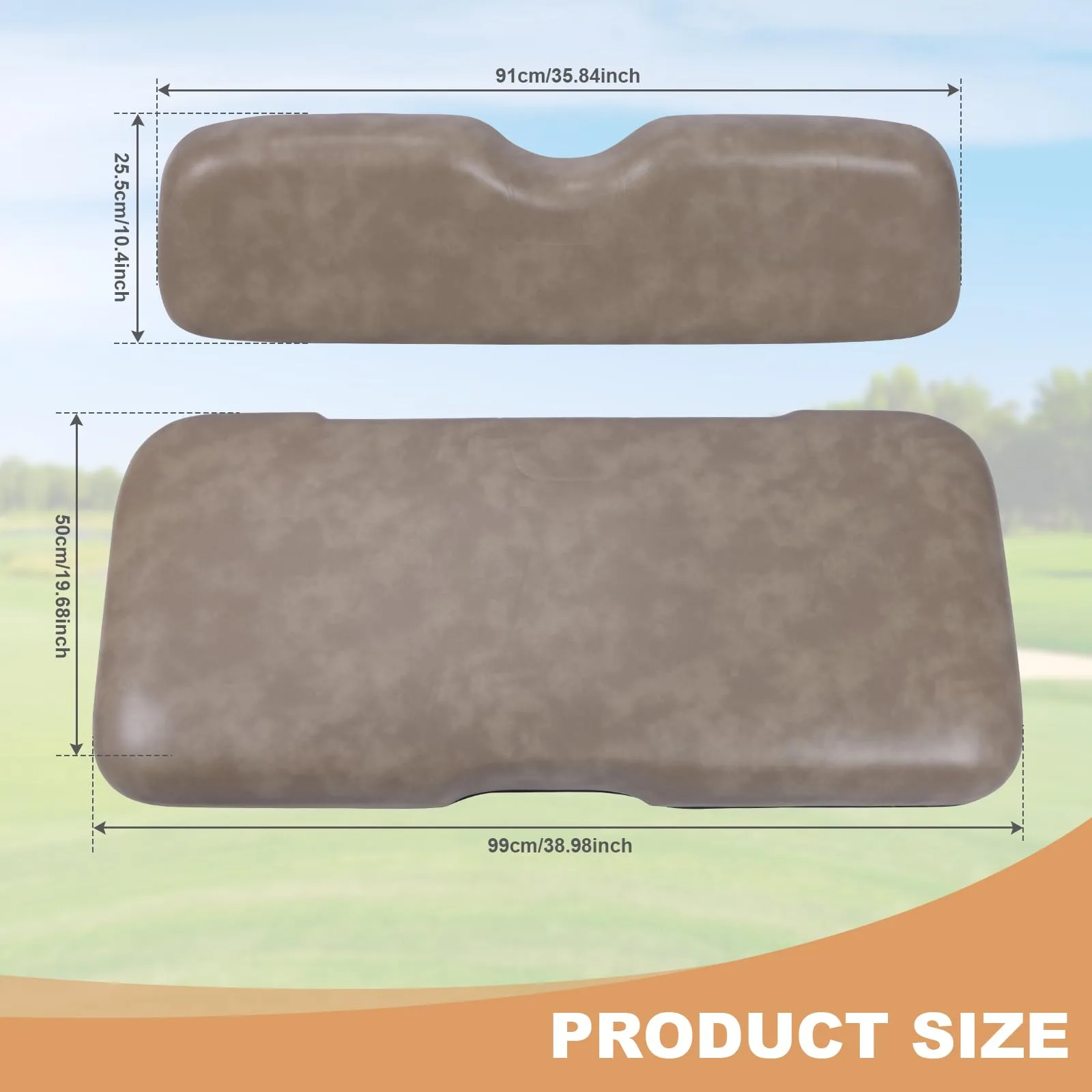 E-Z-GO RXV Front Seat Cushion and Backrest Set image 3