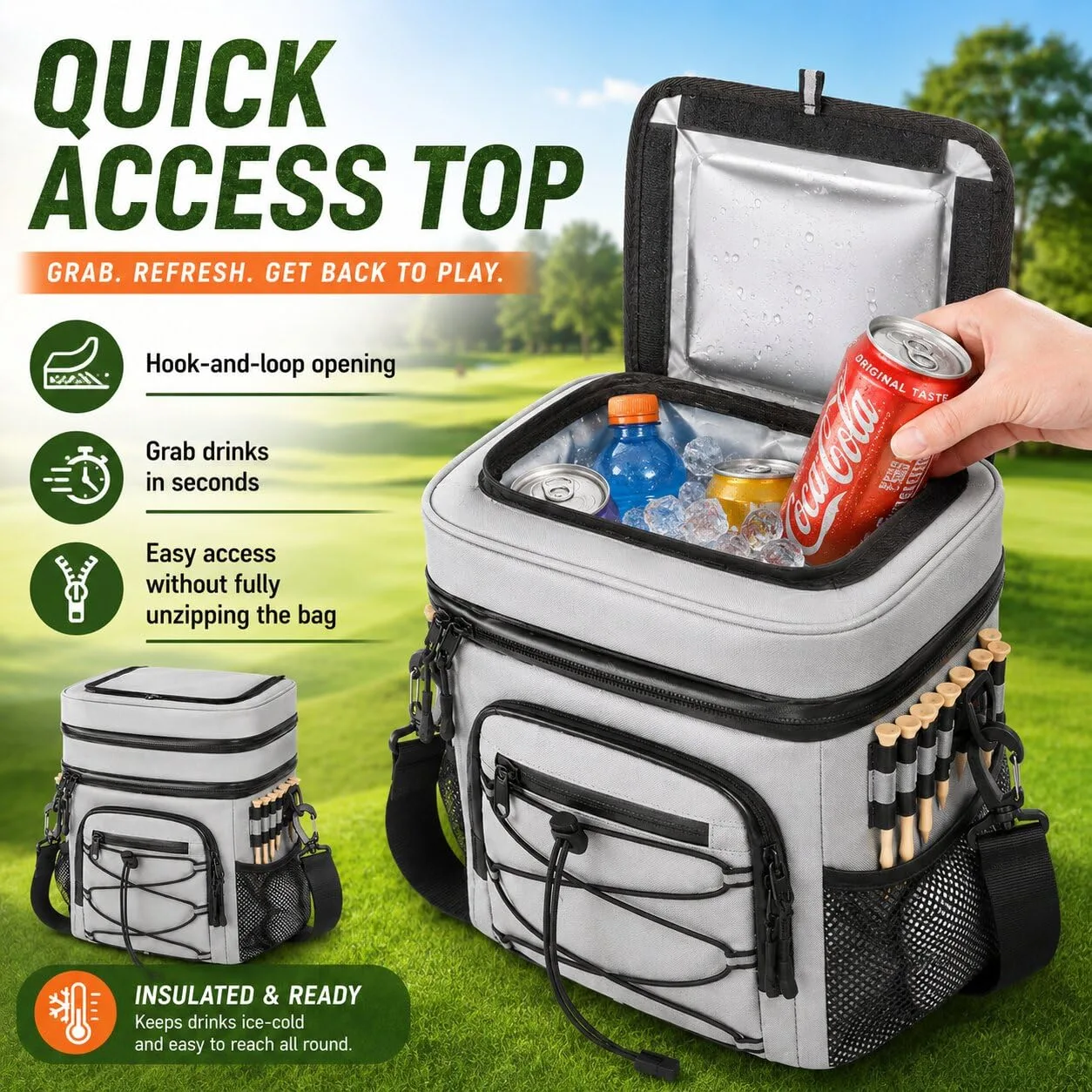 Generic Cooler Bag for CaddyTek CaddyLite ONE Push Cart image 2