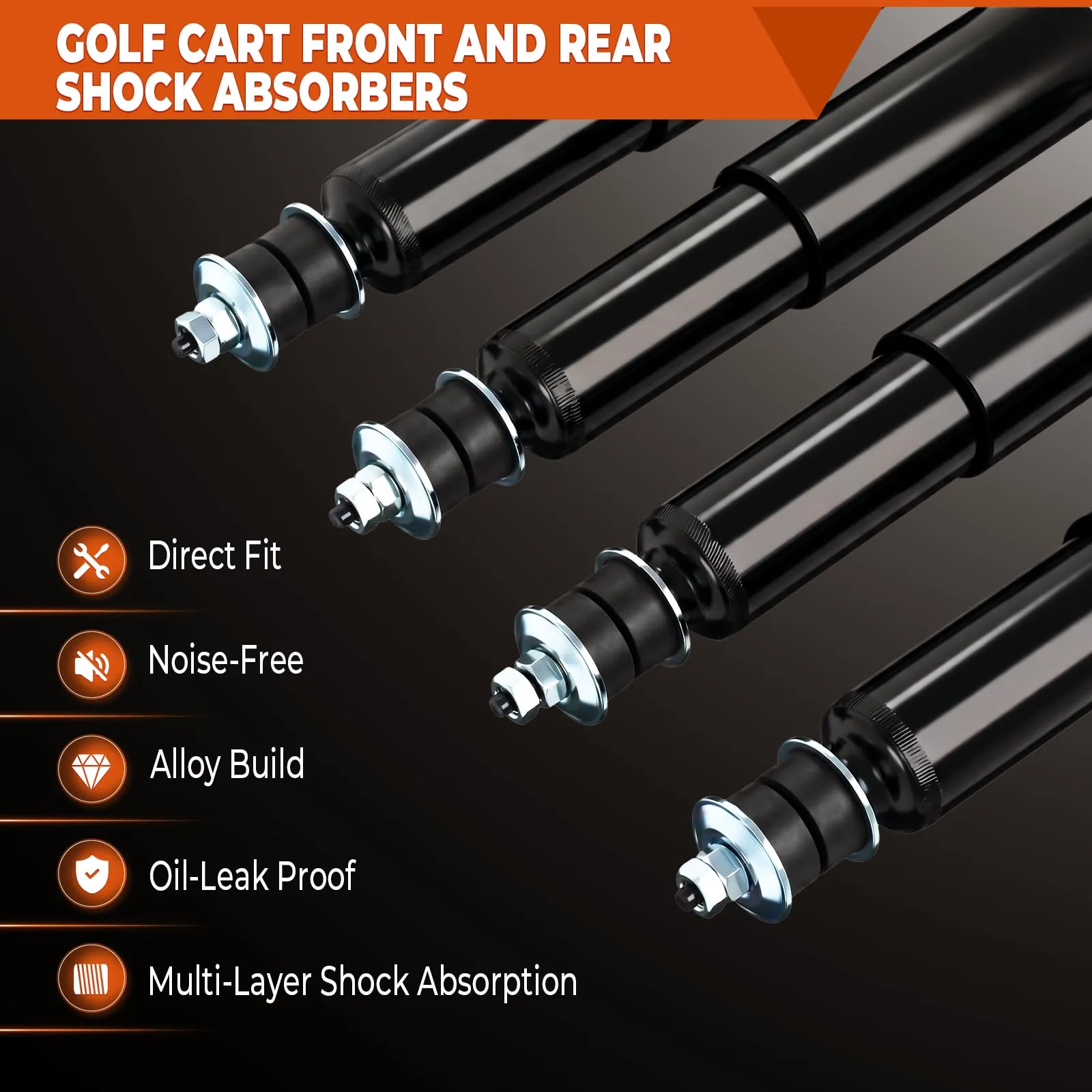 Abliseoum Front & Rear Shocks for E-Z-GO TXT image 4
