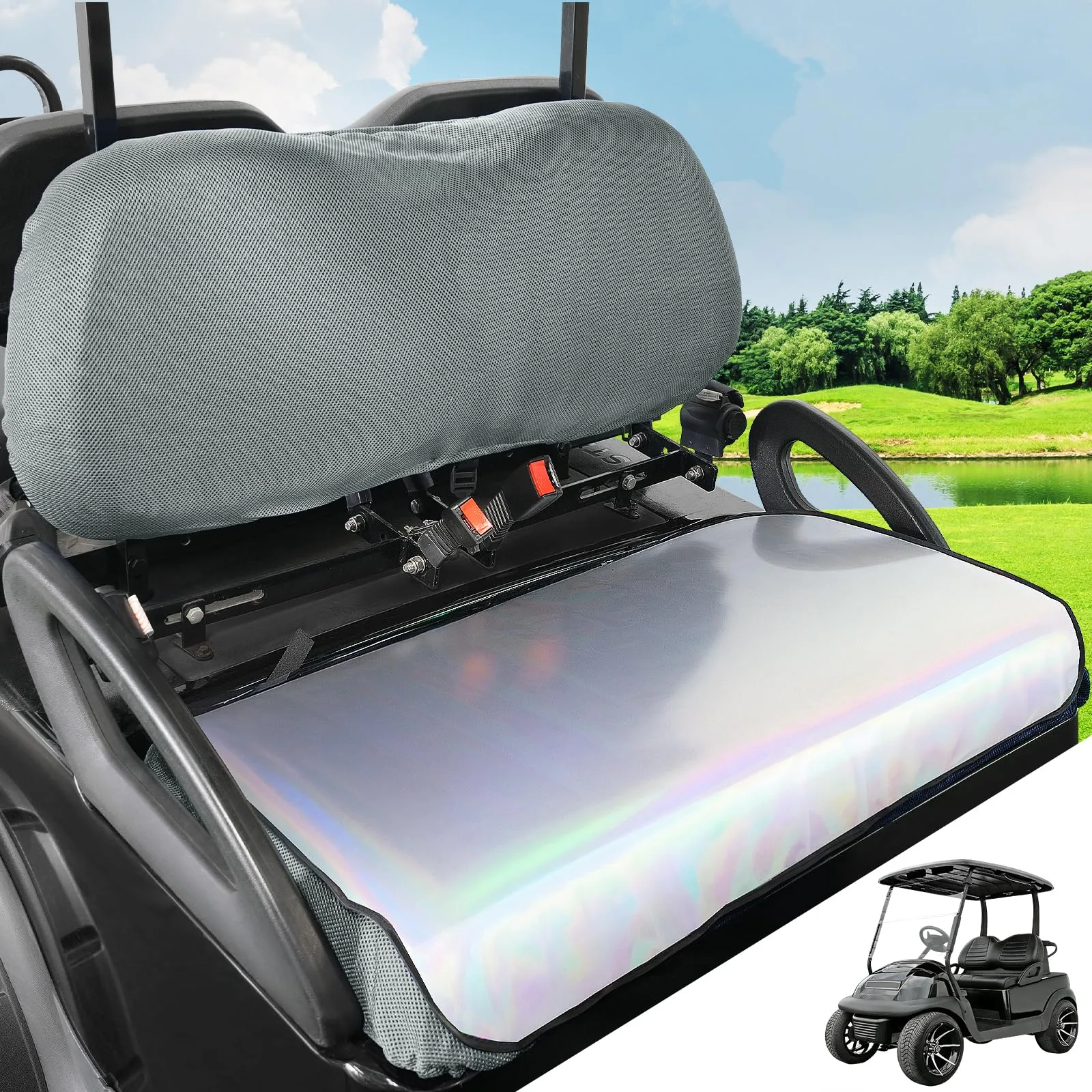 FIXHAWK Gray Seat Covers for Club Car Precedent