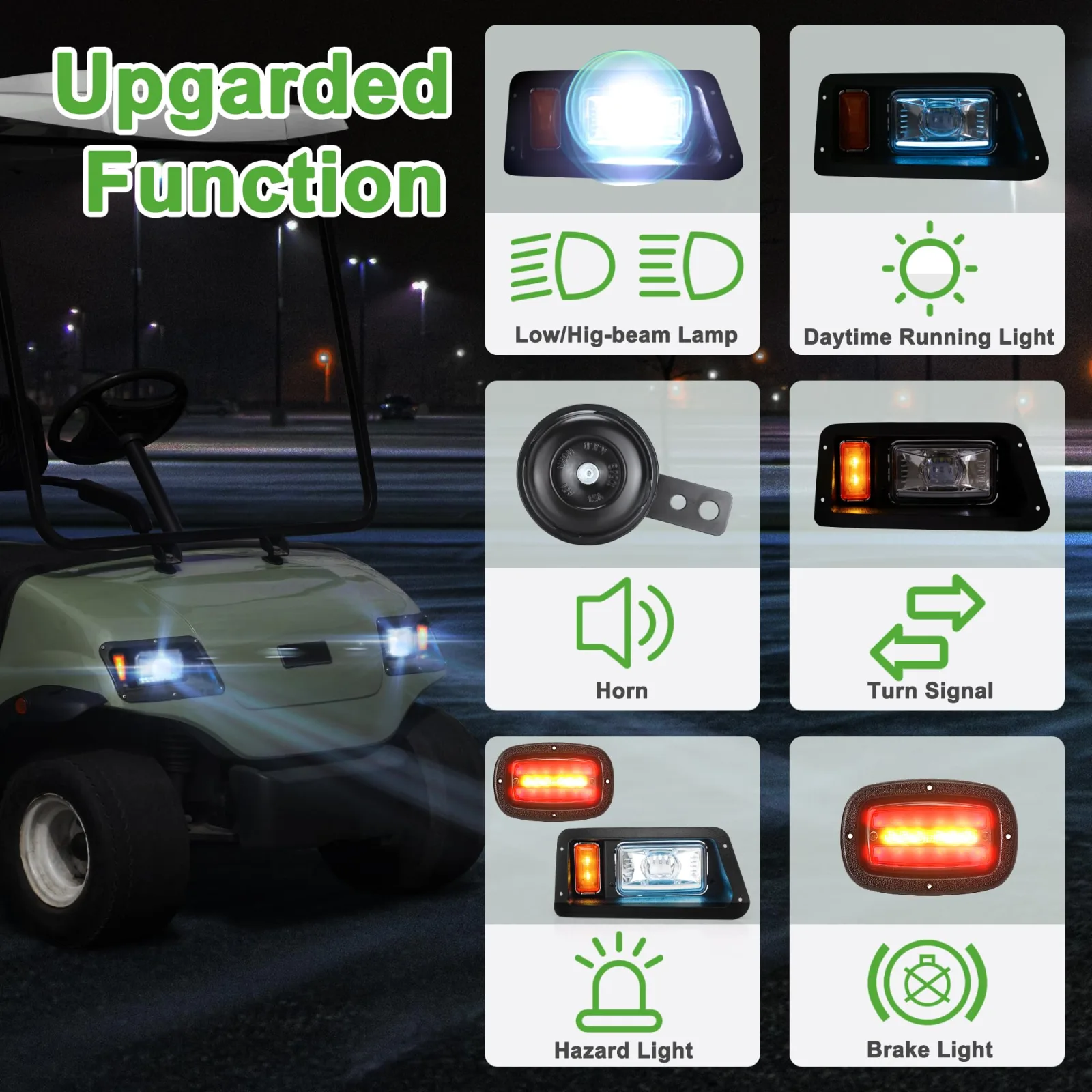 10L0L Light Kit for Yamaha G14-G22 Golf Carts image 4