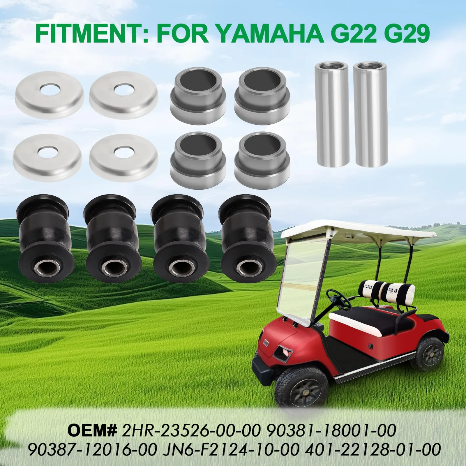 10L0L Yamaha G22/G29 Front Lower Arm Bushing Kit image 3