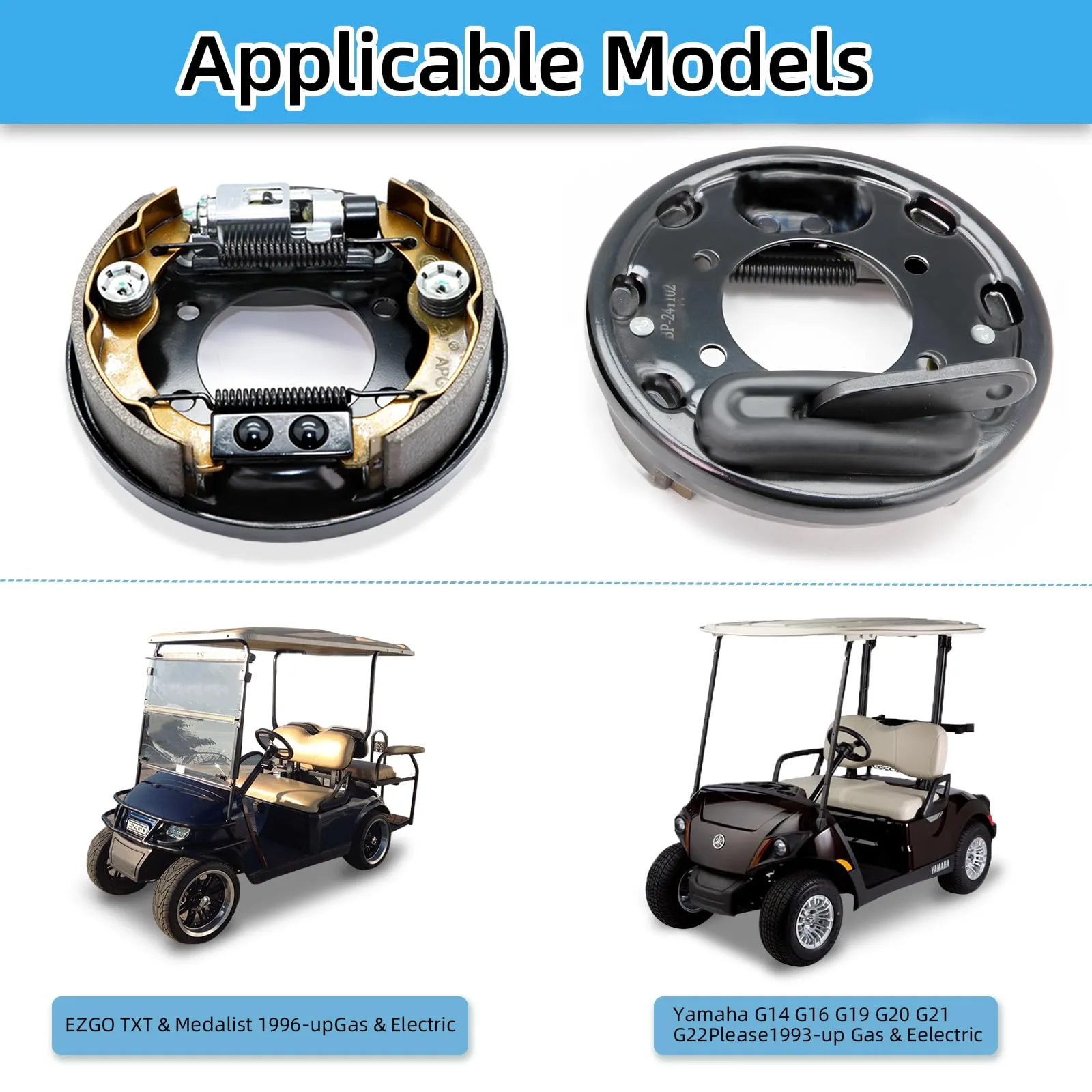 DIYOLFALL Brake Assembly Kit for E-Z-GO TXT and Yamaha G14-G22 image 3