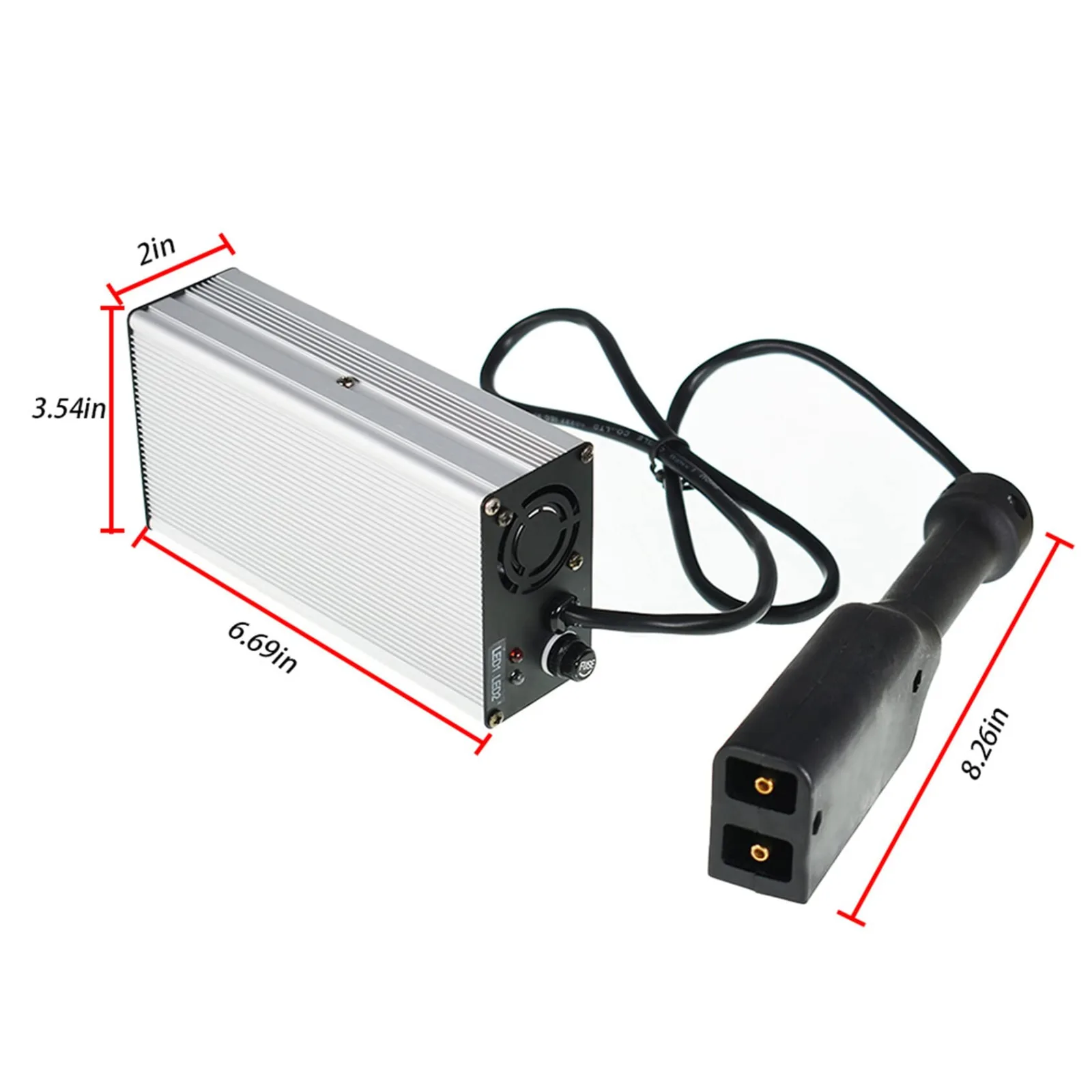 ANTUKO 36V 5A Golf Cart Battery Charger with D Plug image 2