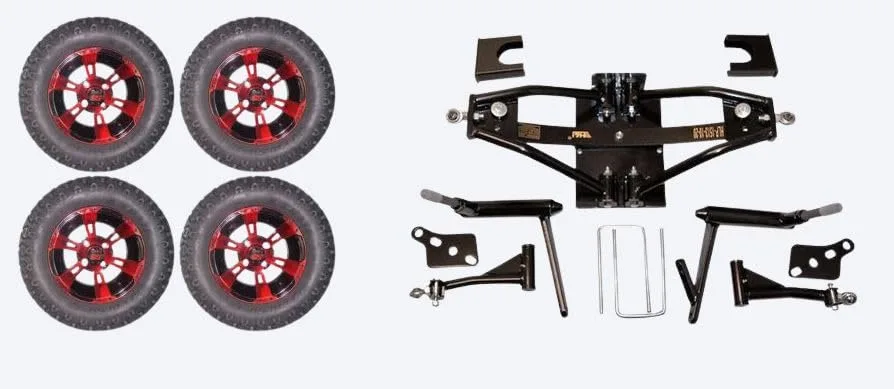 3G 6-Inch Lift Kit with Wheels for Club Car DS 1984-2003