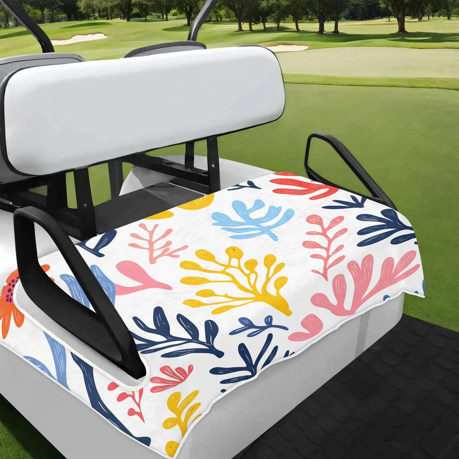 Tiveruda Golf Cart Seat Cover for Double Seats 51 x 31 in