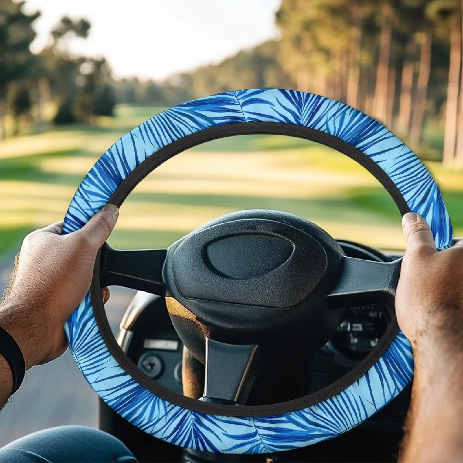 FUIALDOLG 13–14 in Golf Cart Steering Wheel Cover image 2