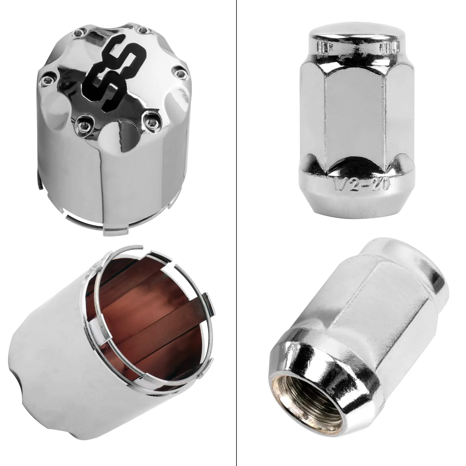 Roykaw G-0231 Golf Cart Hub Caps and Lug Nuts image 4