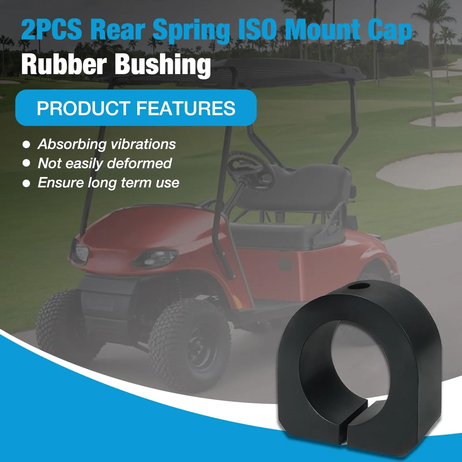 HTWORK 72117G01 Rear Bushings for E-Z-GO Golf Carts image 2