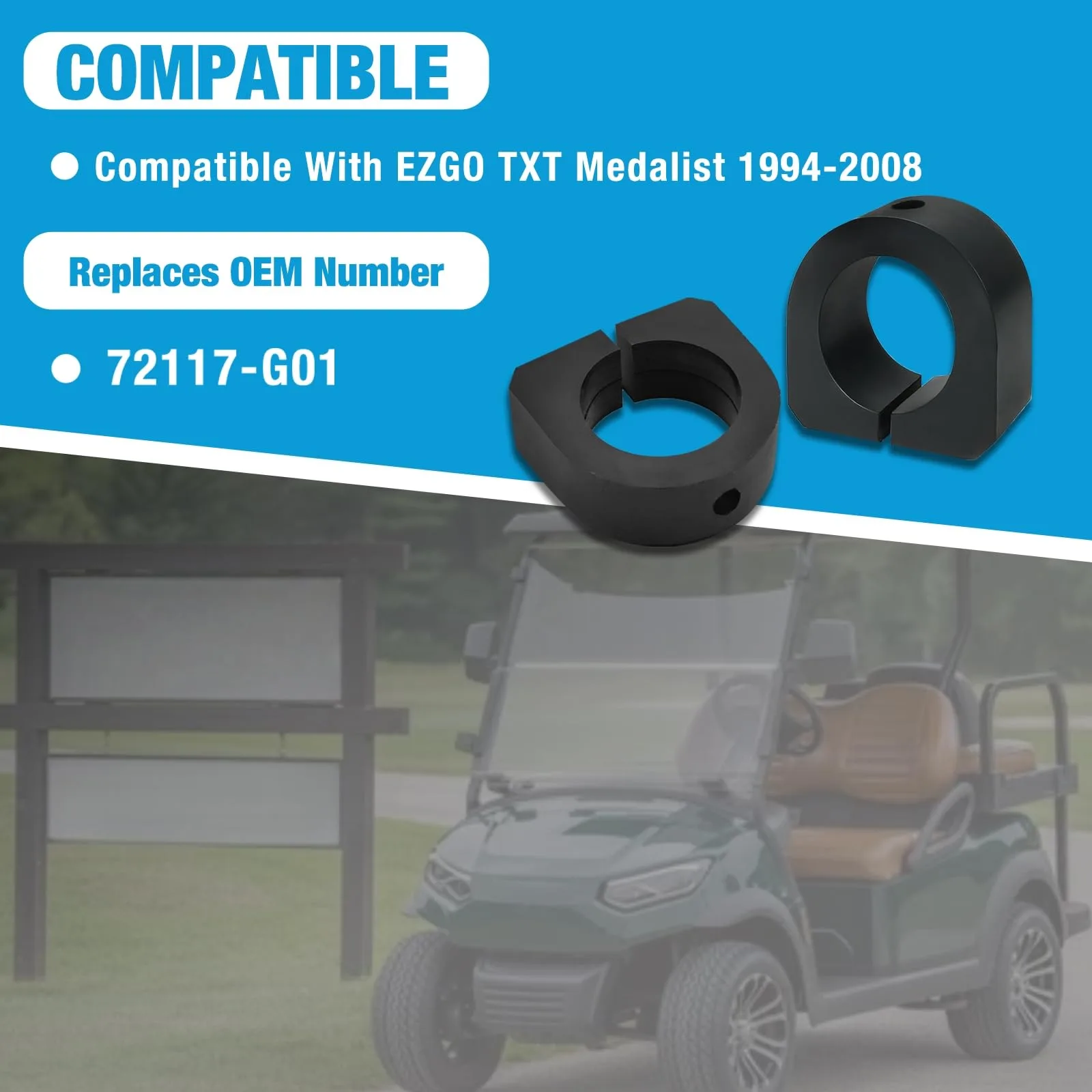 HTWORK 72117G01 Rear Bushings for E-Z-GO Golf Carts image 3