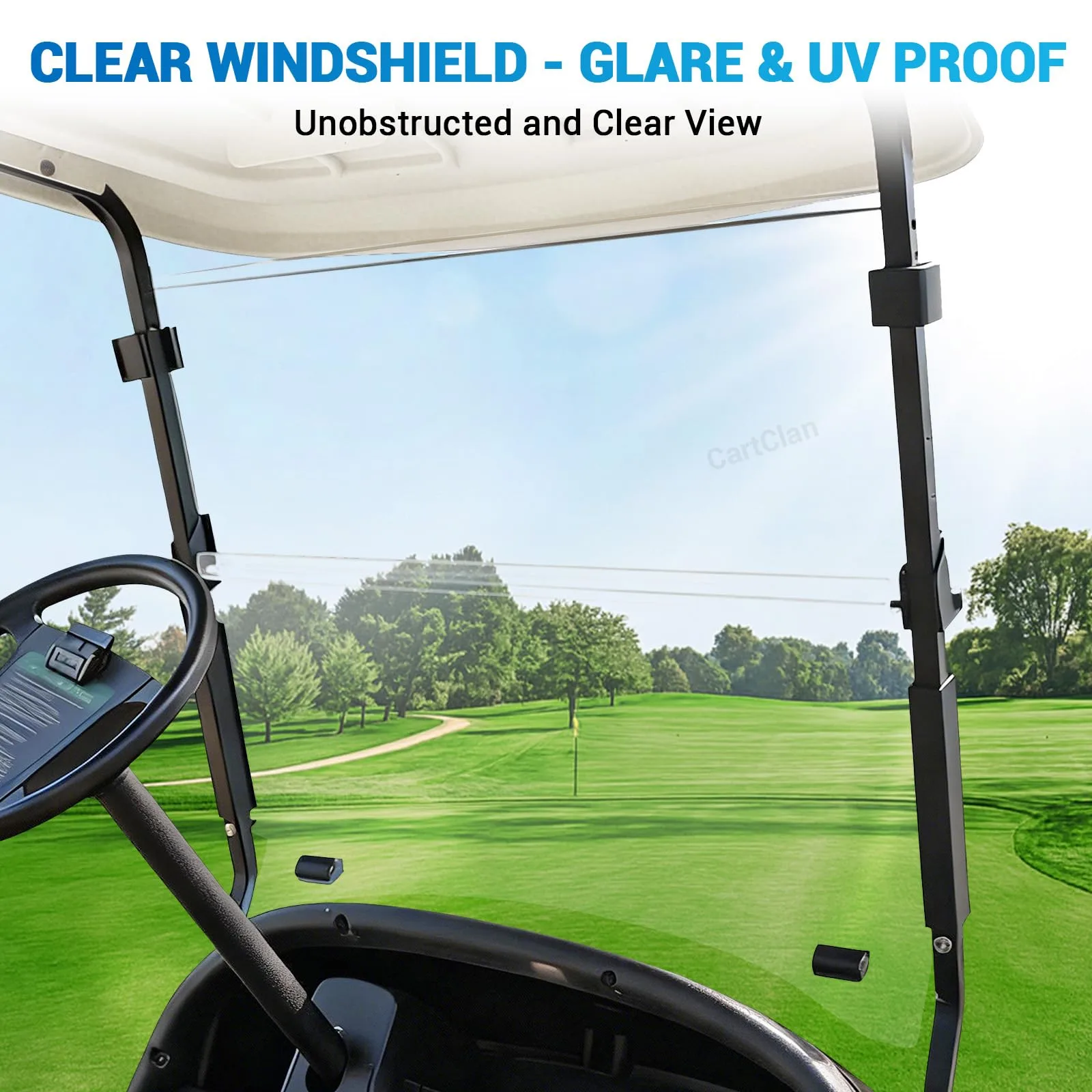 CartClan CT-0226 Windshield for Club Car Precedent image 2