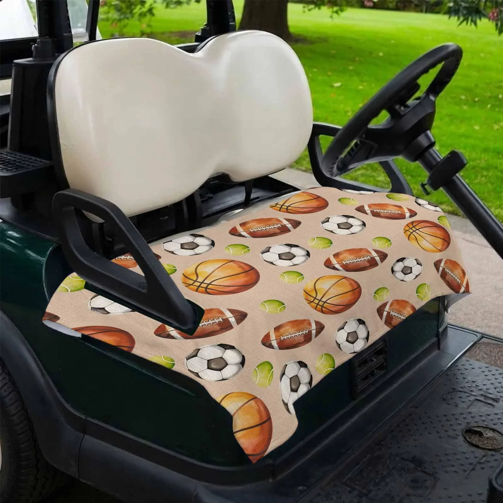 DecorLovee 51 x 31 Brown Microfiber Golf Cart Seat Cover – MPN DLE202606101781062736278031534 image 2
