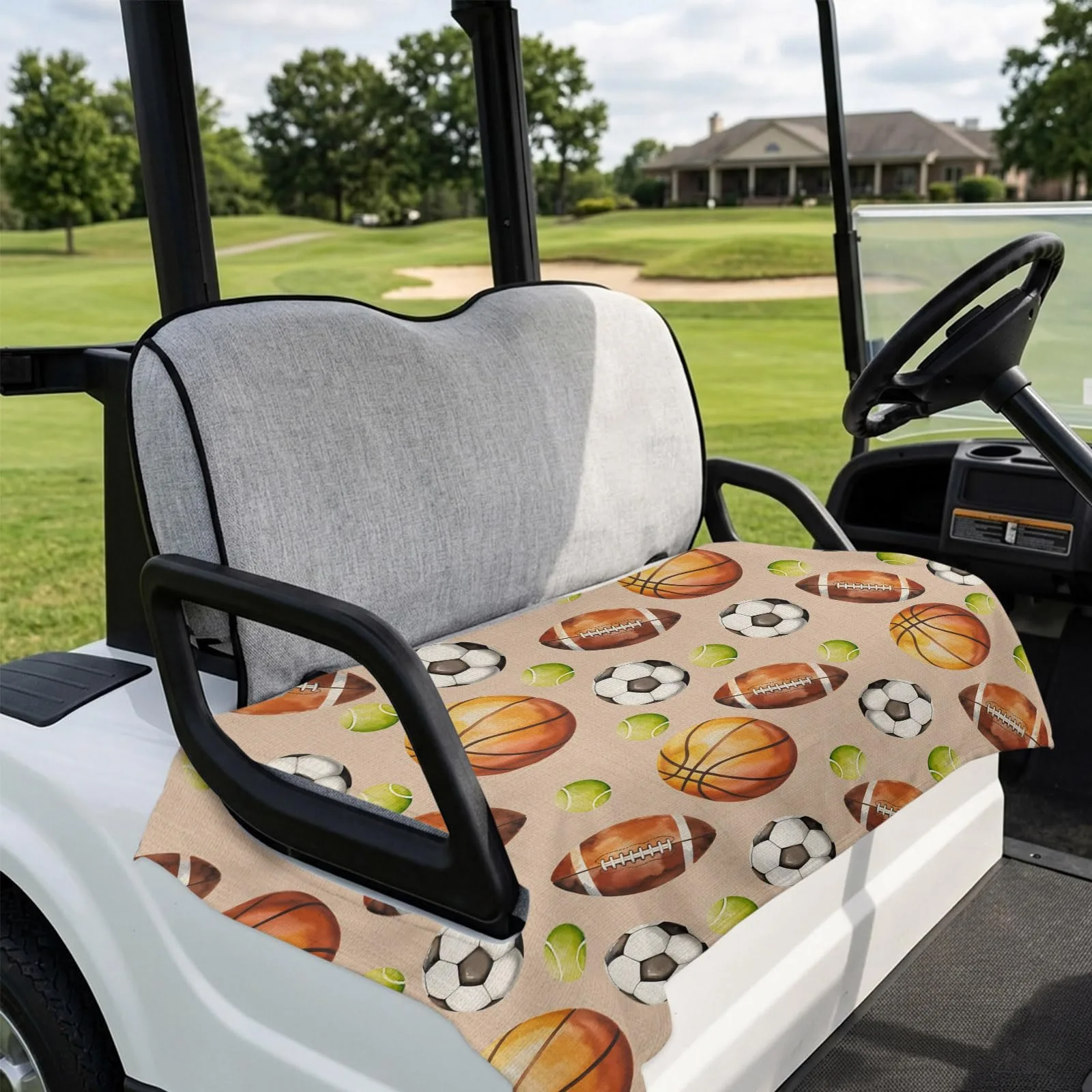 DecorLovee 51 x 31 Brown Microfiber Golf Cart Seat Cover – MPN DLE202606101781062736278031534 image 4