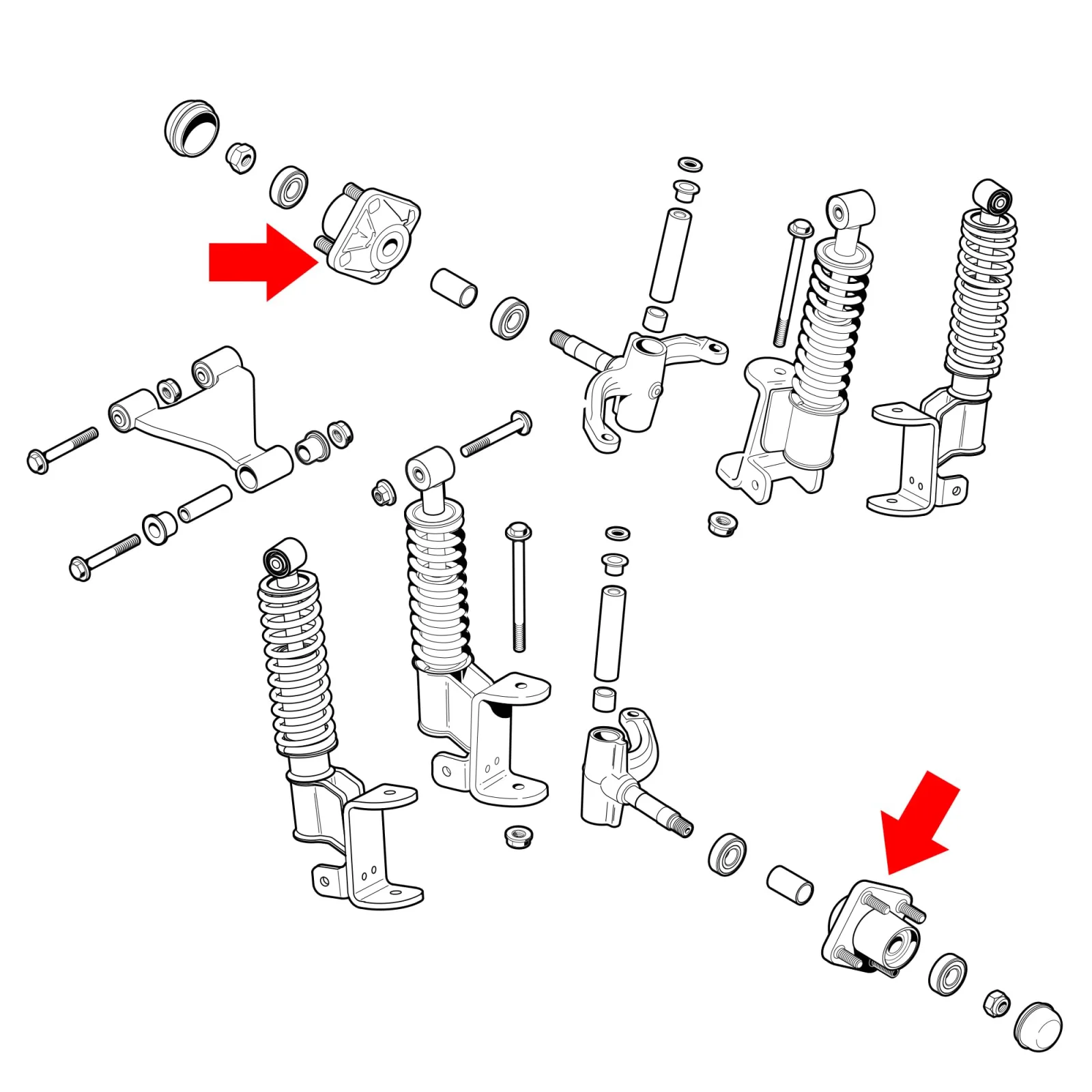 10L0L Front Wheel Hub Assembly Kit 00050X2 image 2