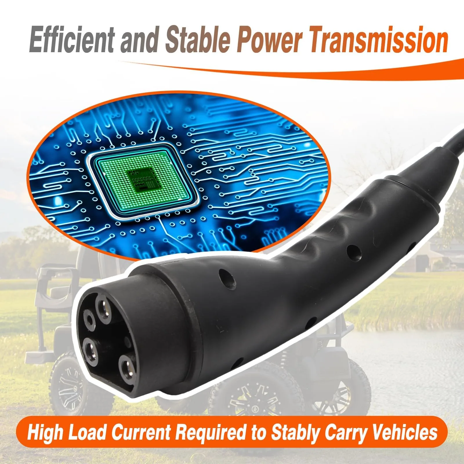 Vierzweites 120V 16A Charging Cord for Evolution Golf Carts image 4