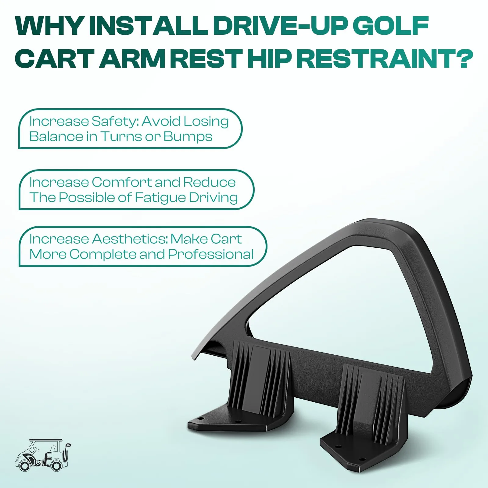 DRIVE UP Armrest Hip Restraints for Club Car DS image 4