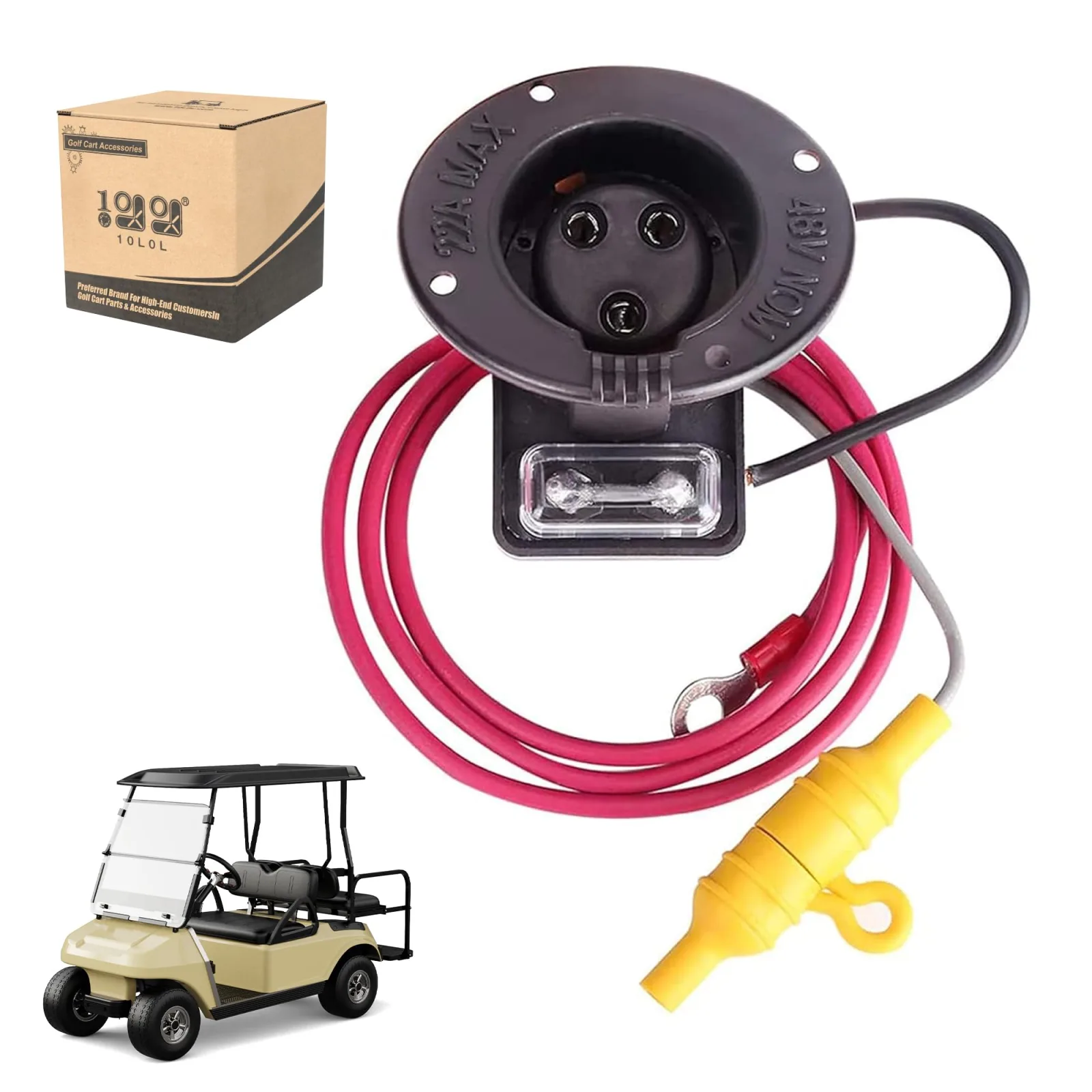 48V Charger Receptacle Assembly for Club Car DS