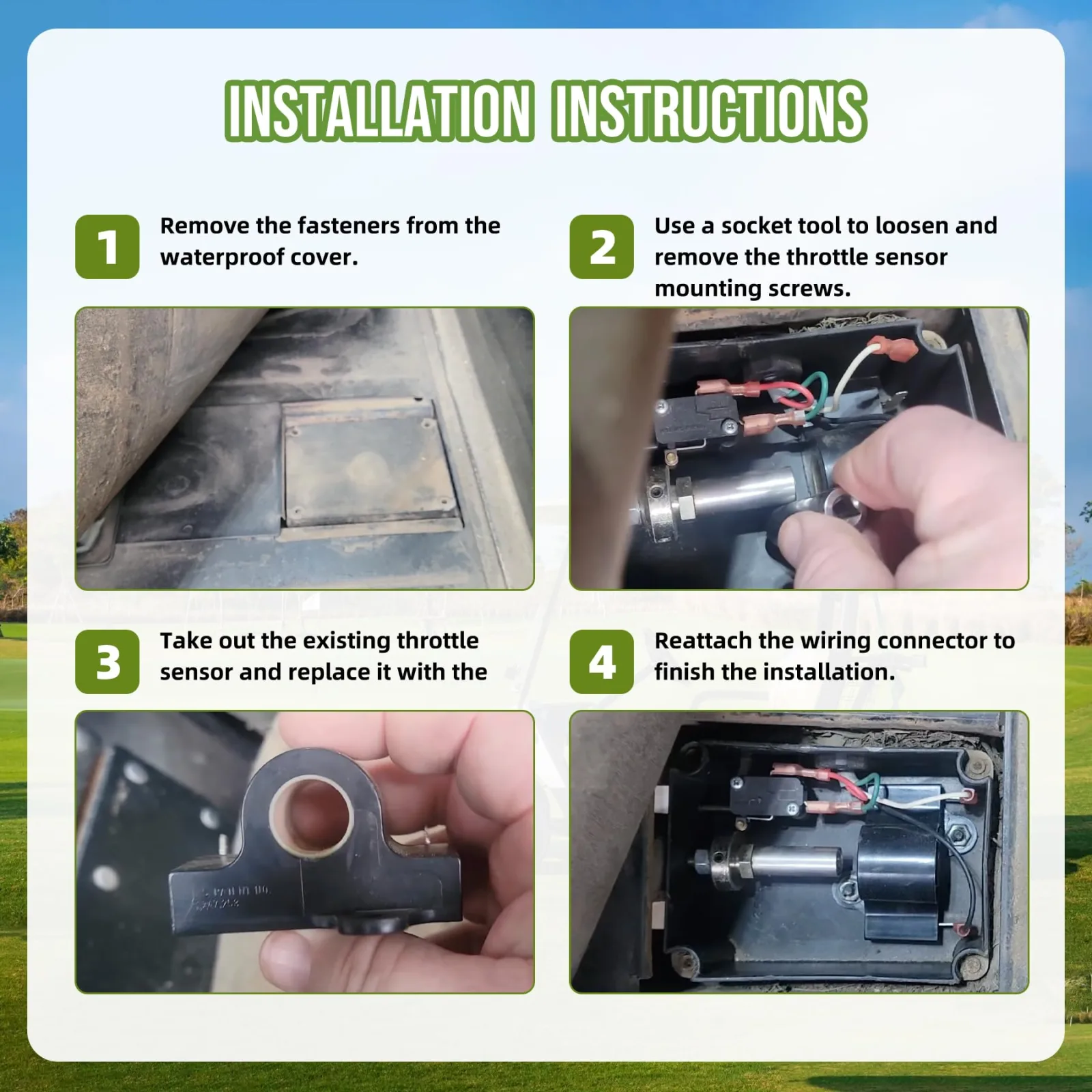 Reltvo Throttle Repair Kit for E-Z-GO TXT 1994+ image 4