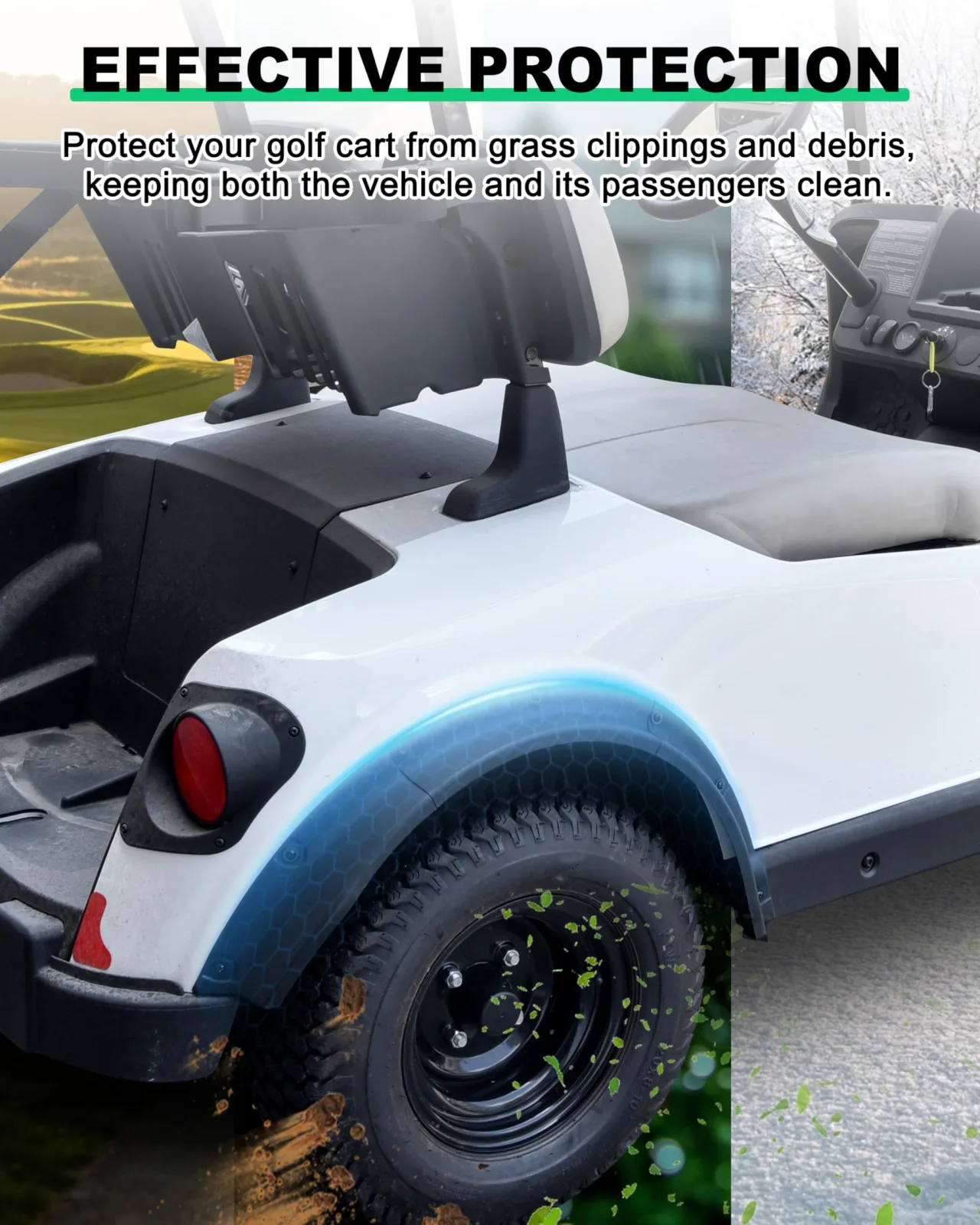 LDETXY Fender Flares for 2025 E-Z-GO RXV Valor image 2