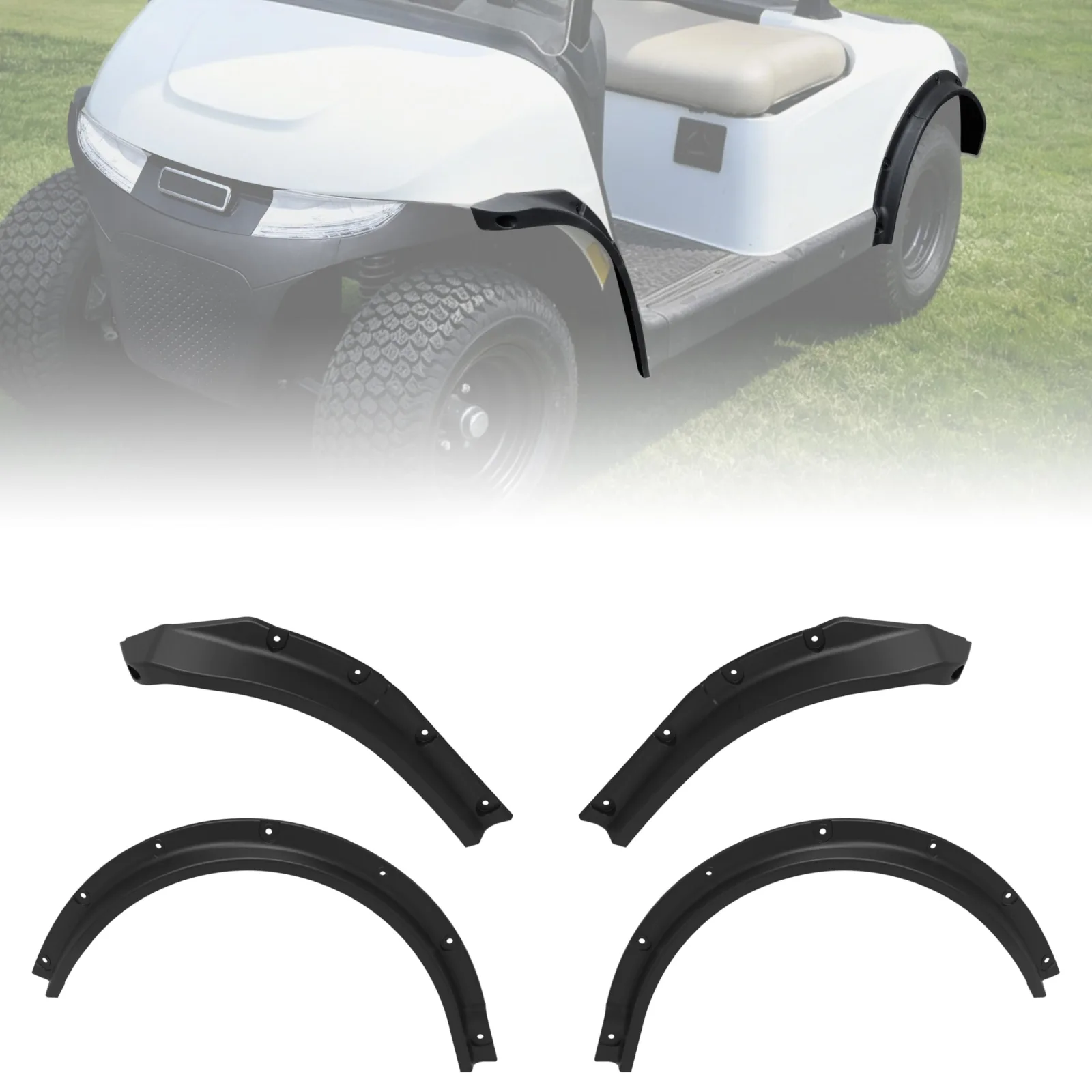 LDETXY Fender Flares for 2025 E-Z-GO RXV Valor