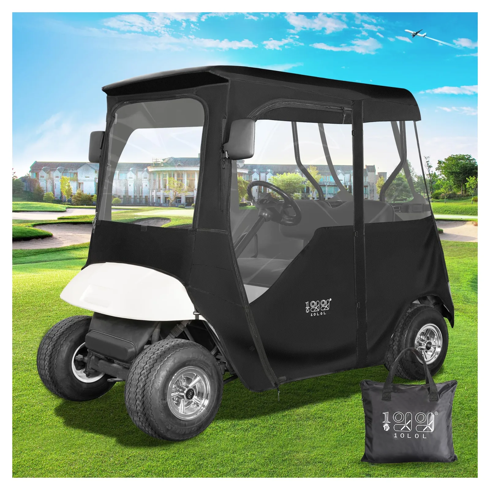10L0L E-Z-GO TXT/RXV Golf Cart Driving Enclosure image 2