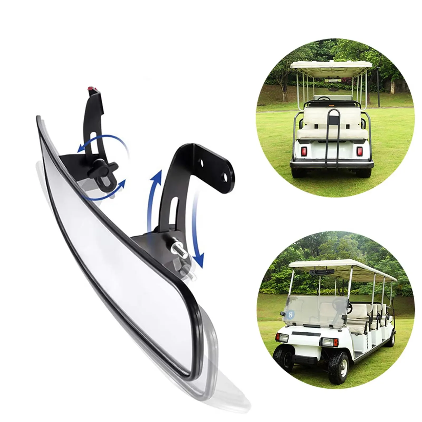WOSDED Wide Interior Mirror for Club Car Precedent Electric - 301272_ZXCVBNM-30661322 image 4