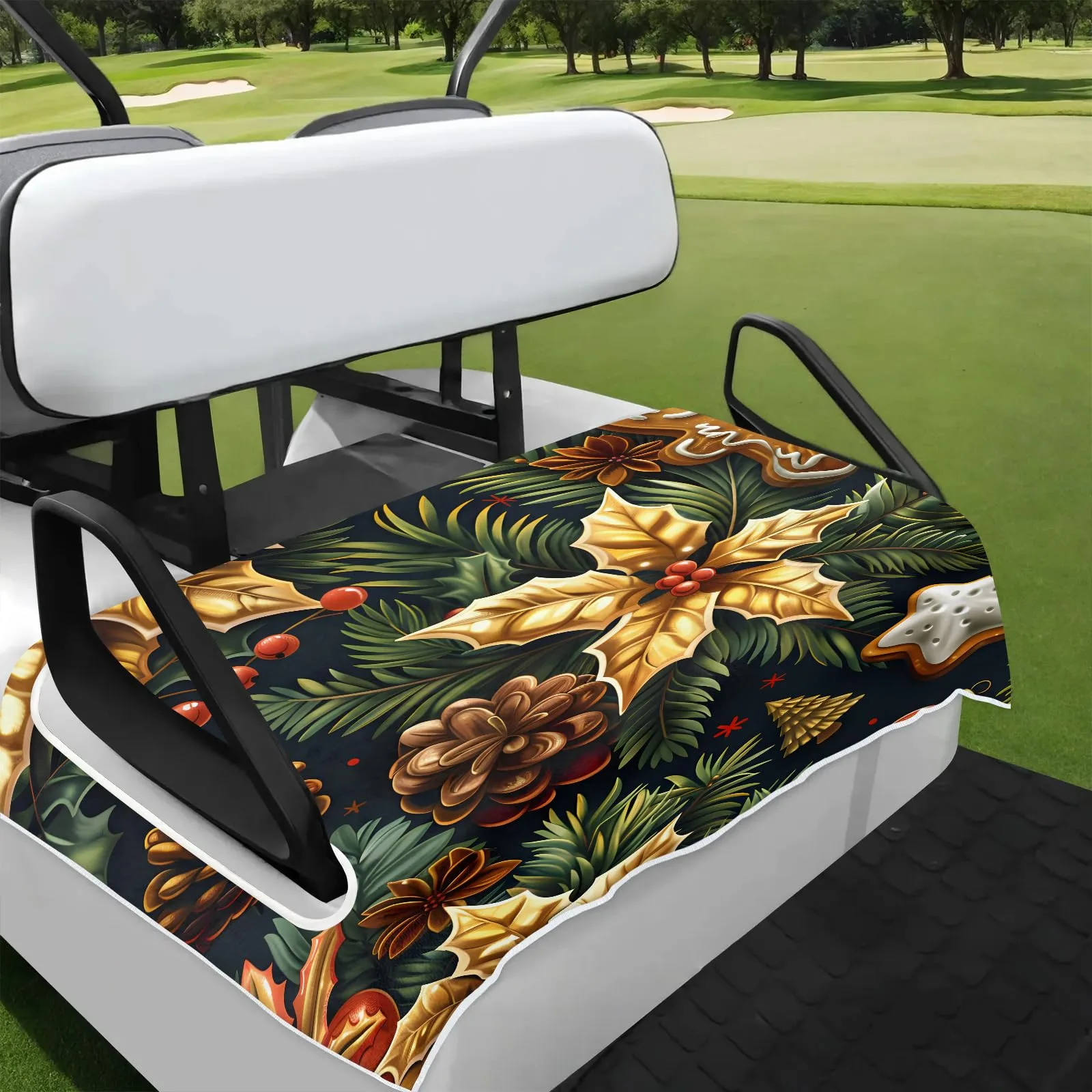 Tiveruda Golf Cart Seat Cover for Double Seats, 51 x 31 in