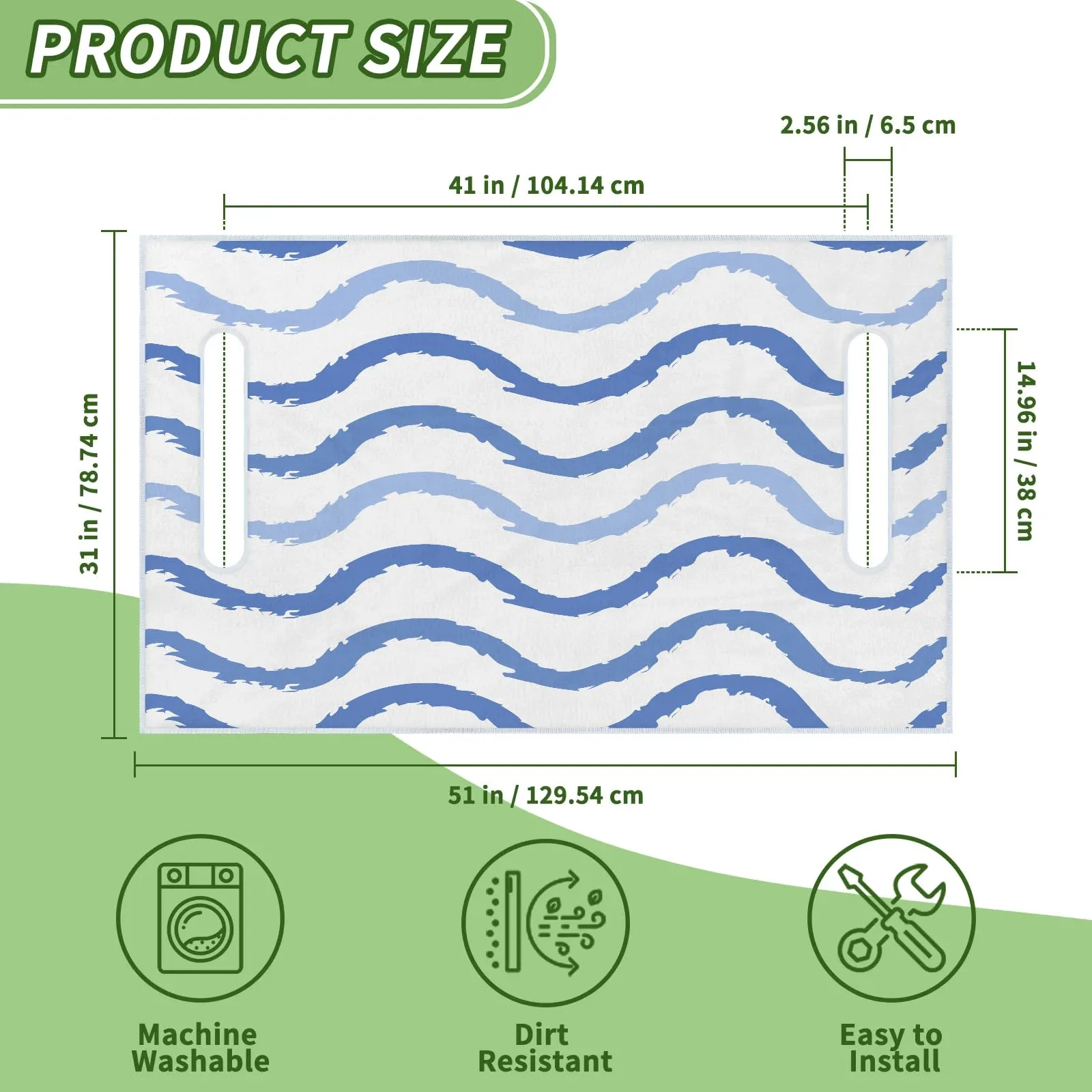 Tiveruda Golf Cart Seat Cover for Double Seats image 2
