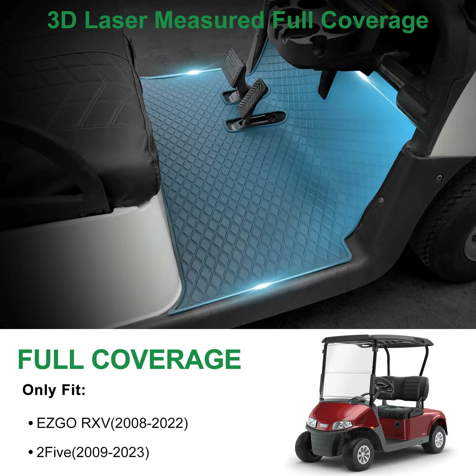 LEAPGOMAX Floor Mat for E-Z-GO RXV and 2Five image 2