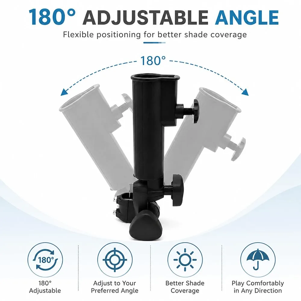 nhuycka Umbrella Holder for KVV Compact 3 Wheel Cart image 4