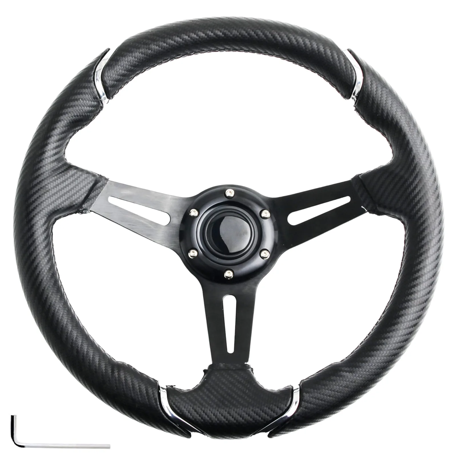 Spaorcco 14-Inch Golf Cart Steering Wheel HR001-26C
