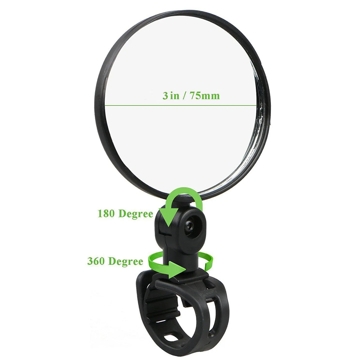 ScaAuto 250303 3-Inch Golf Cart Rearview Mirror Kit image 2
