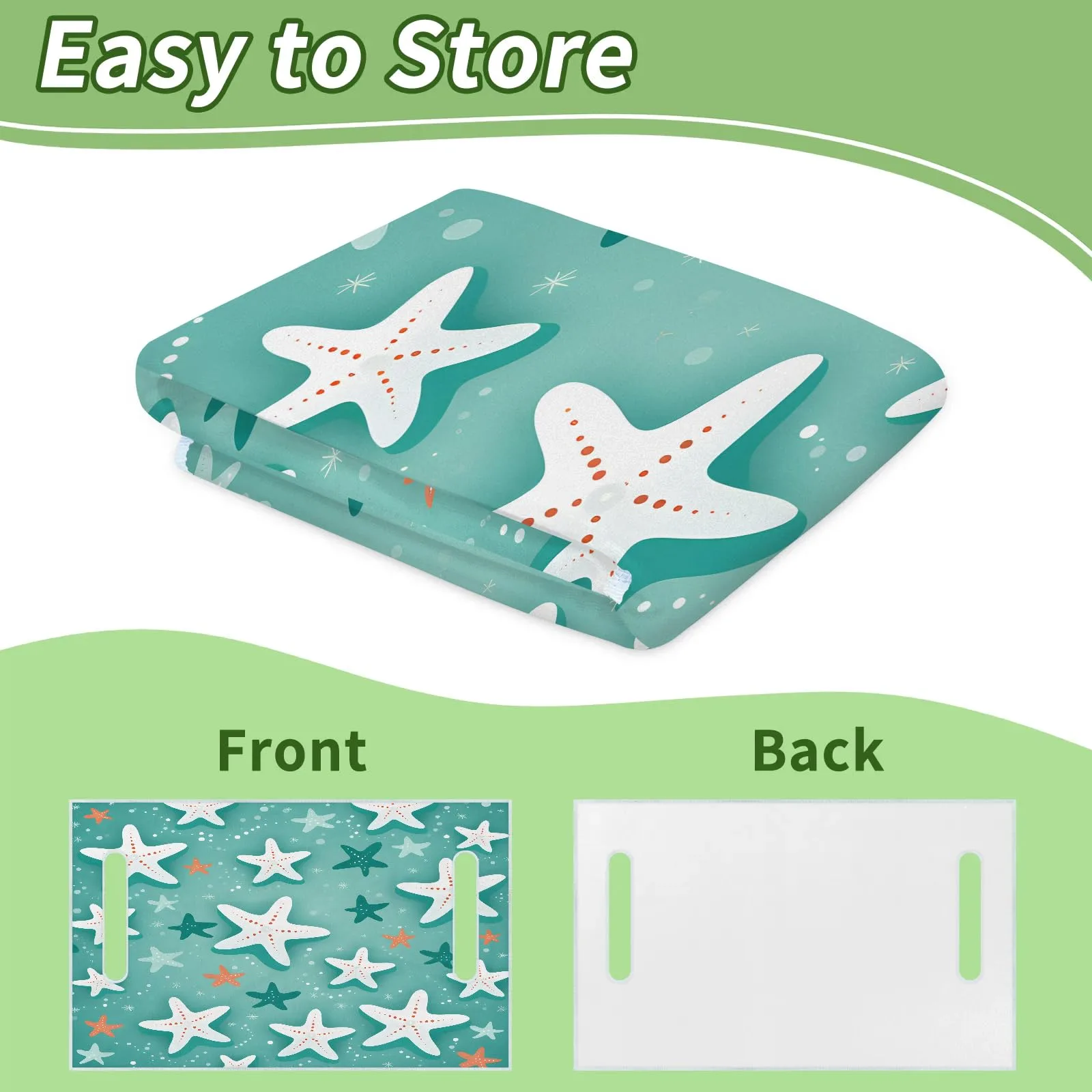 Tiveruda Sea Starfish Golf Cart Seat Cover, 51 x 31 in image 4