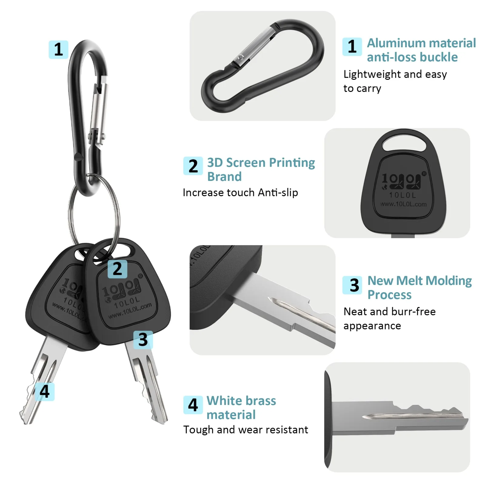 10L0L Ignition Keys for E-Z-GO Golf Carts image 3