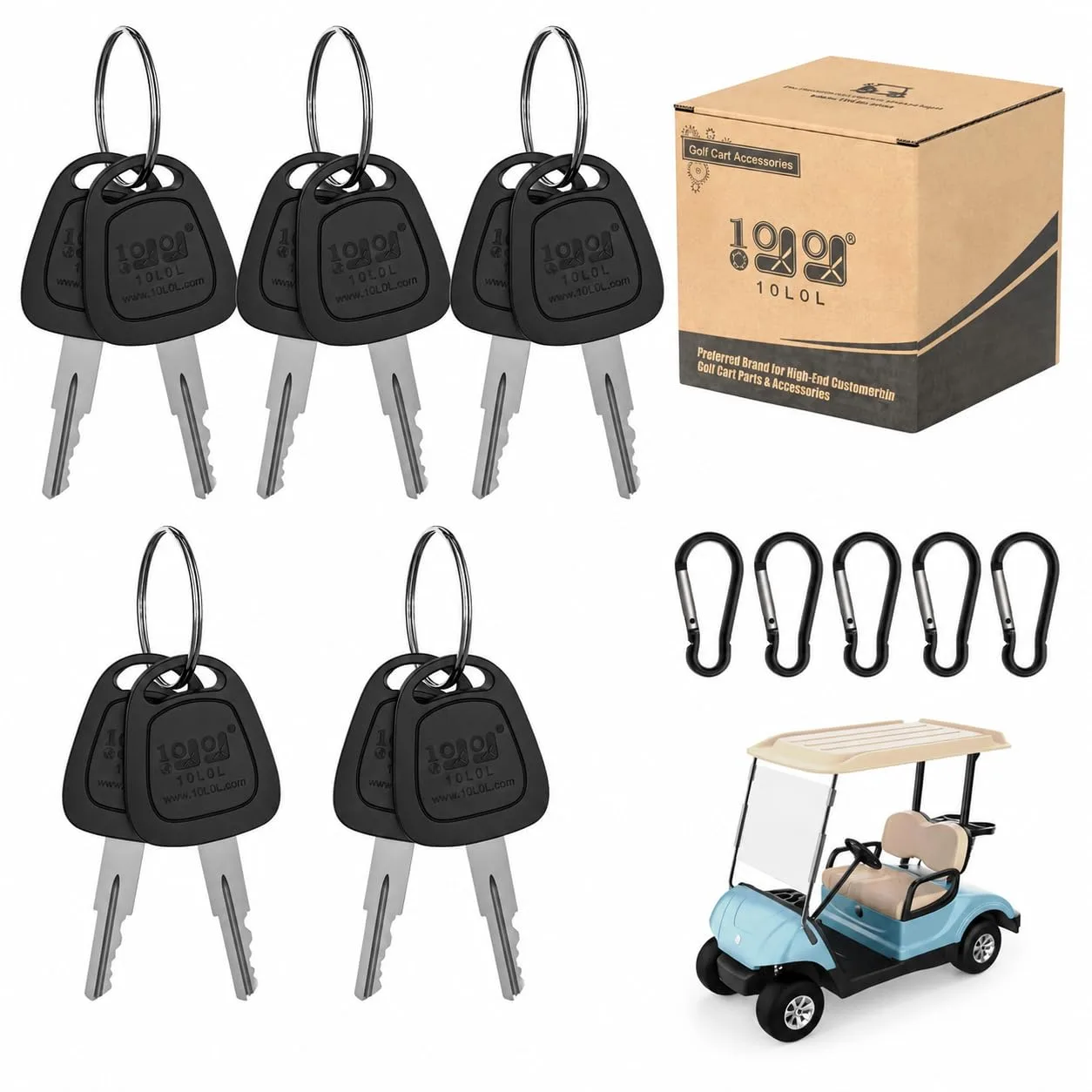 10L0L Ignition Keys for E-Z-GO Golf Carts