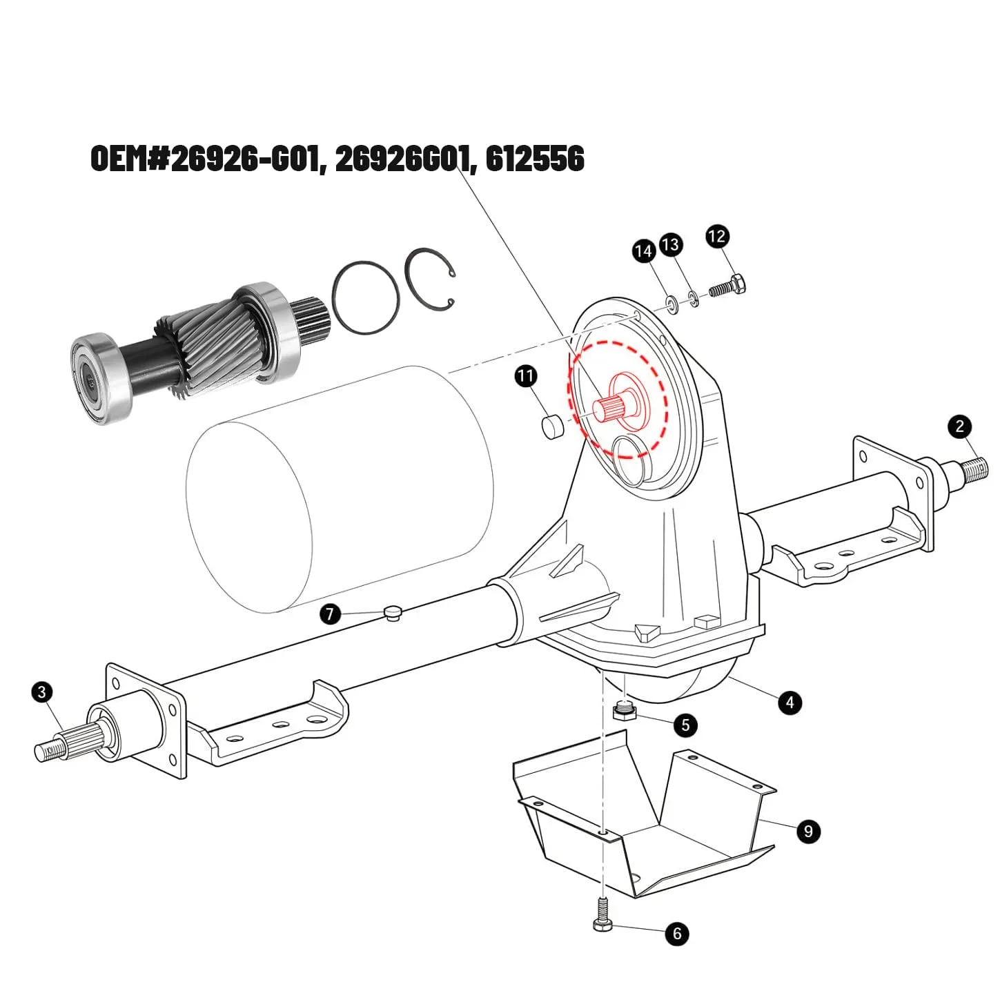 CLUBRALLY E-Z-GO Input Shaft Kit Aix-CB-100 image 3