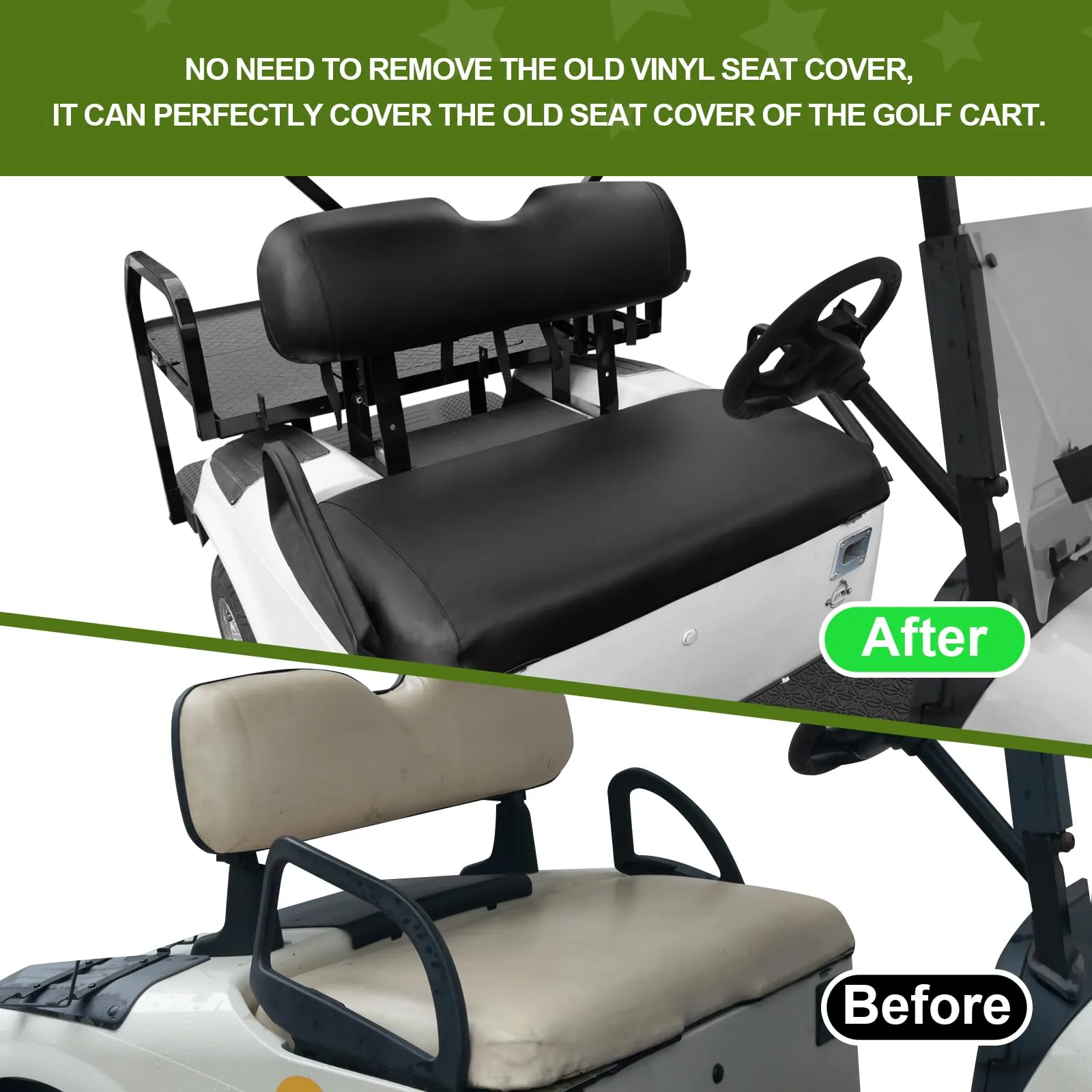 NOKINS Front Seat Covers for E-Z-GO TXT and RXV image 2