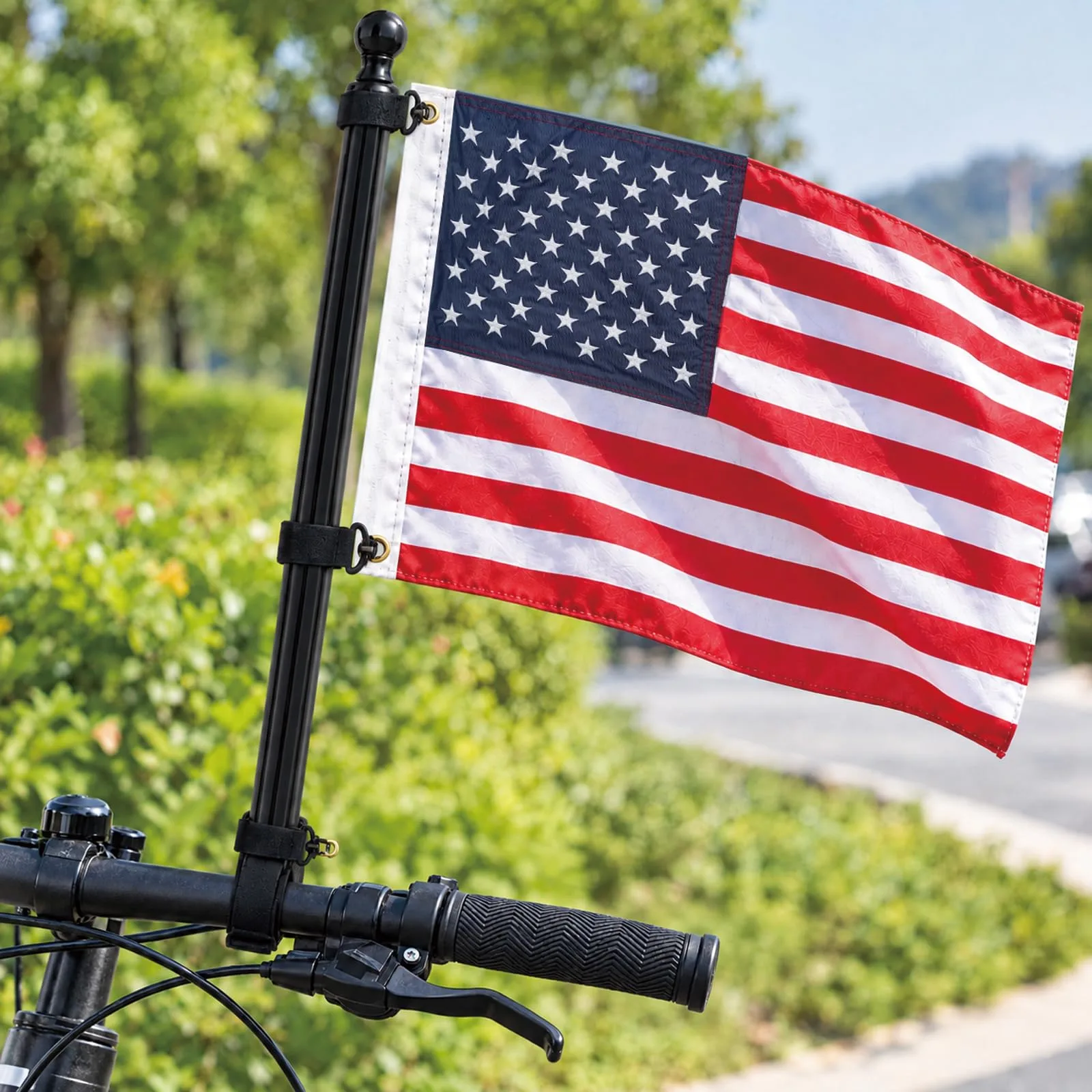 Bradford 12×18" Embroidered American Golf Cart Flag with Strap Brackets image 4