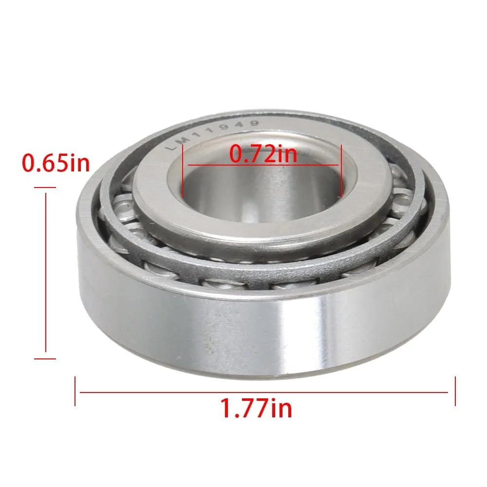 VXB Front Wheel Bearing and Seal Kit for Club Car DS image 2