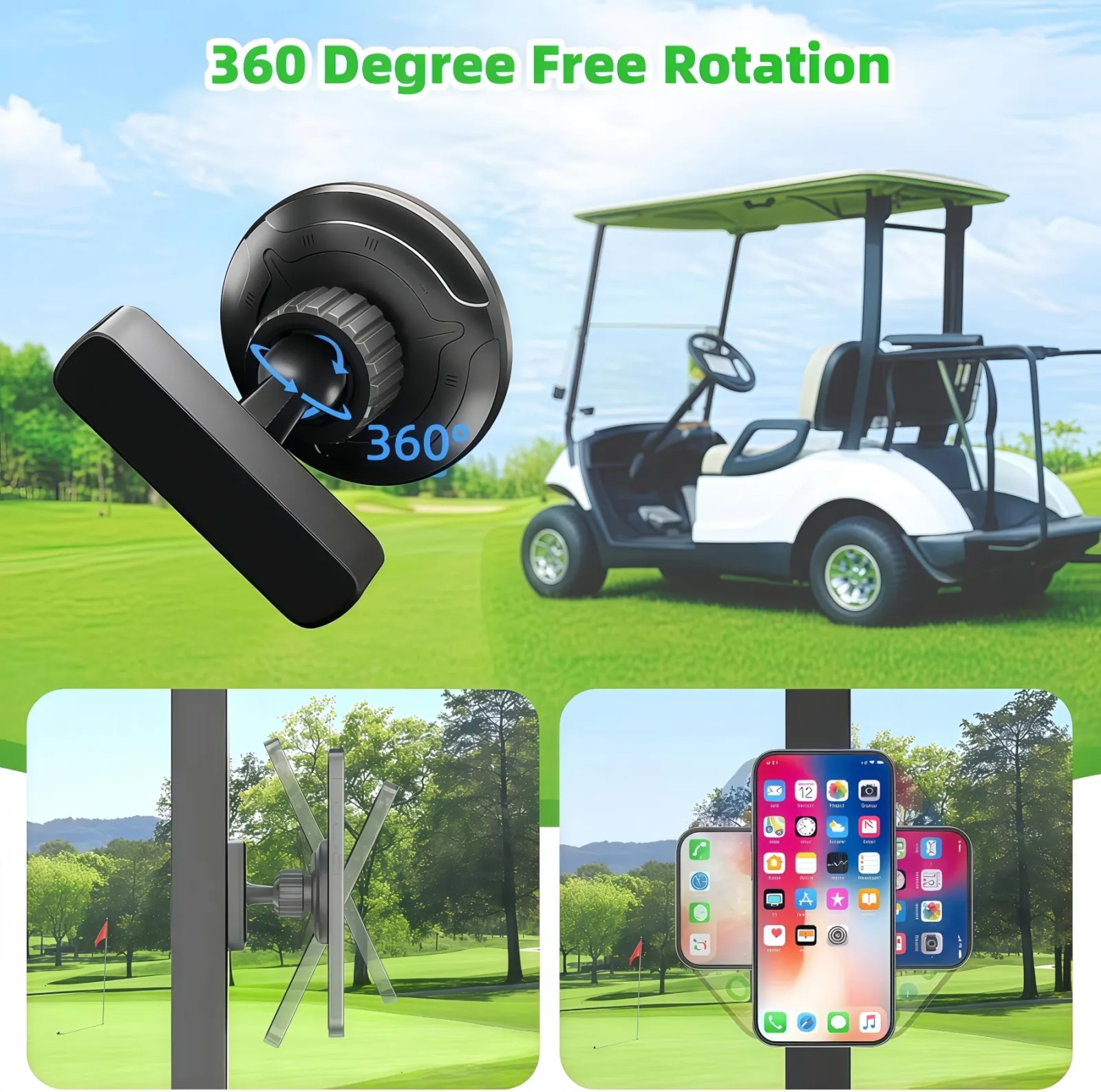 Gorilla Magnetic Golf Cart Phone Holder for iPhone 12–17 image 4